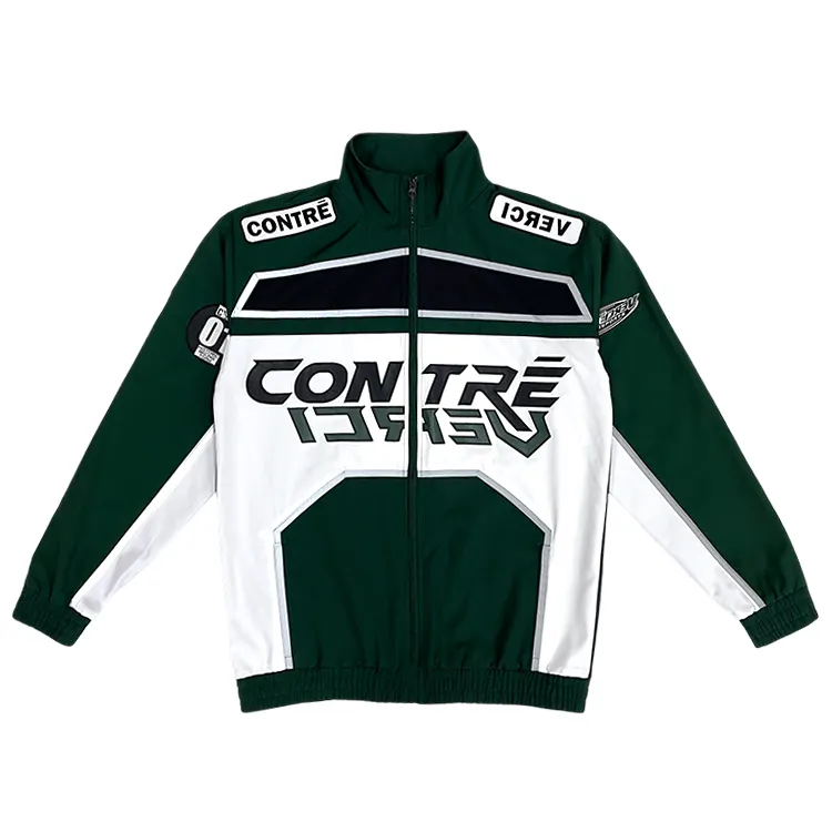 Green and White Tracksuit