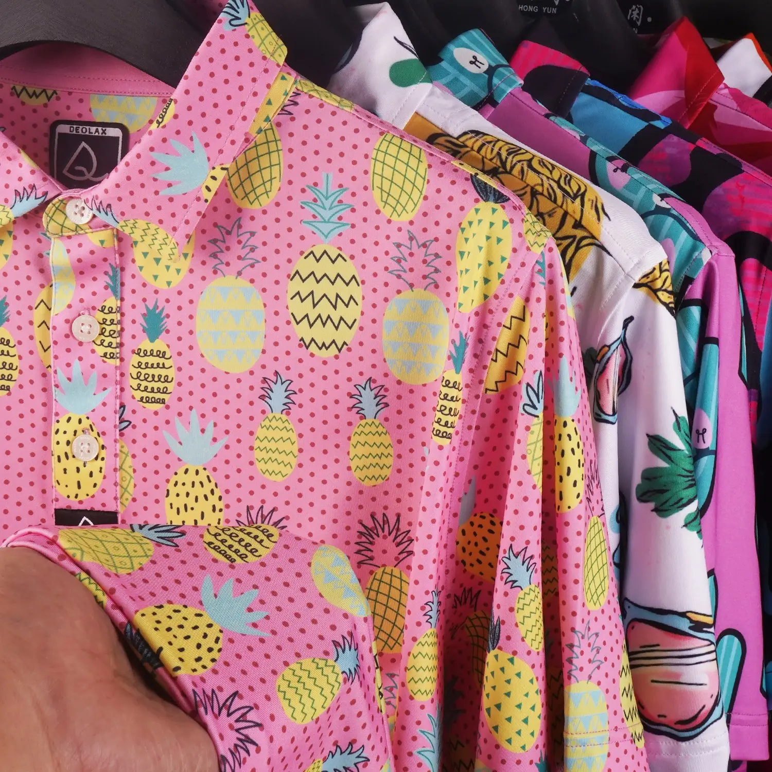 Colorful Pineapple Print Shirt