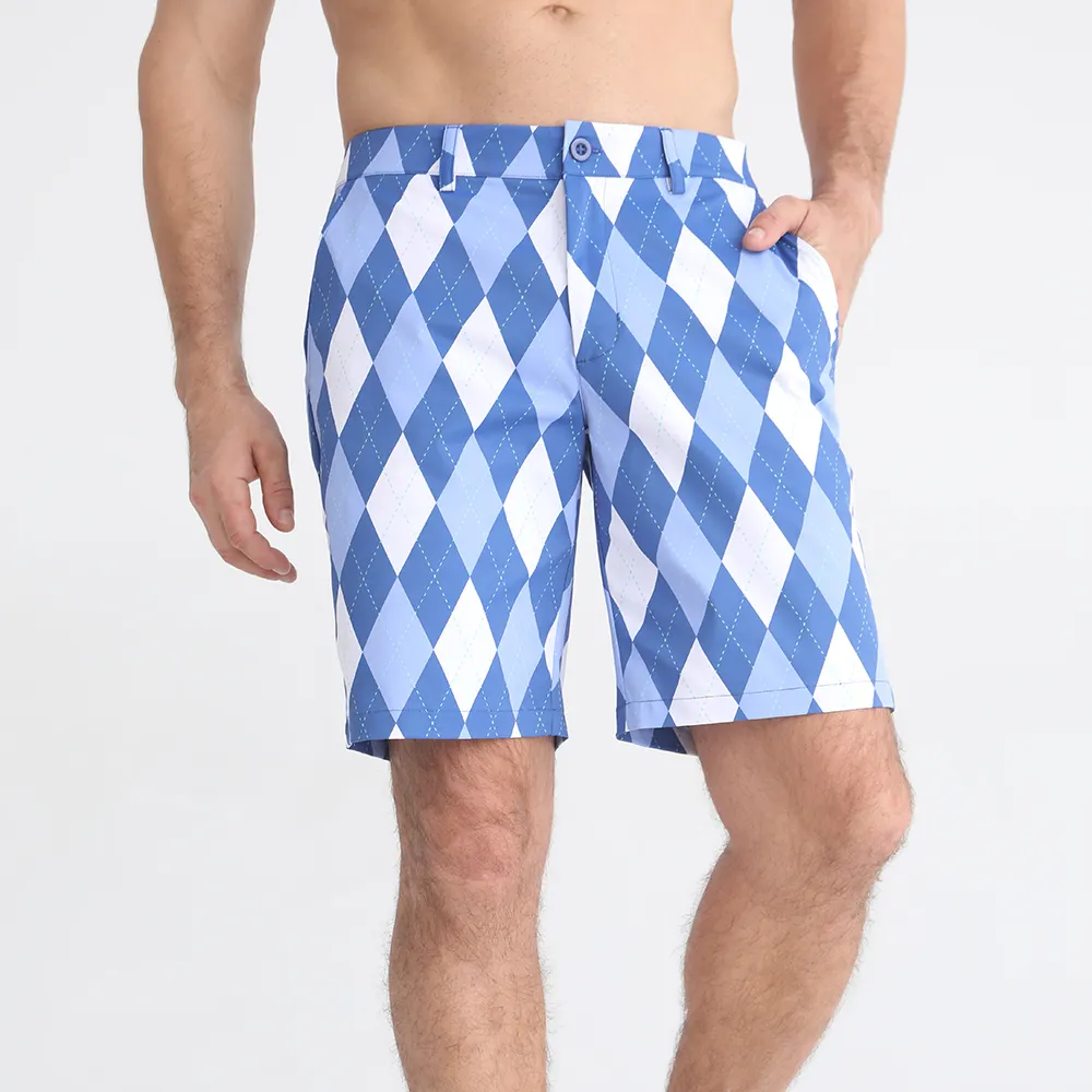 Men's Geometric Pattern Swim Shorts