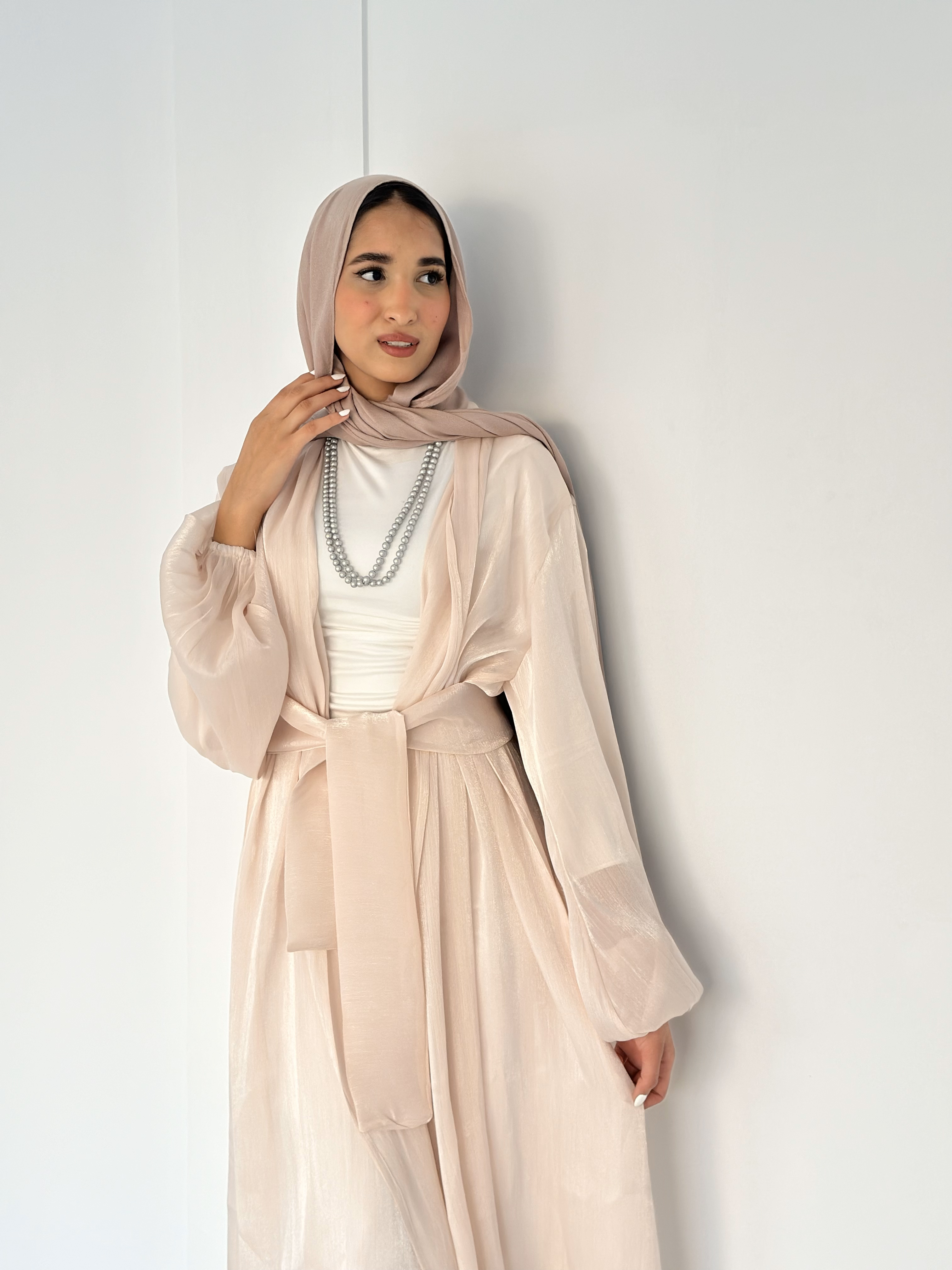 Pink Shimmery Kaftan