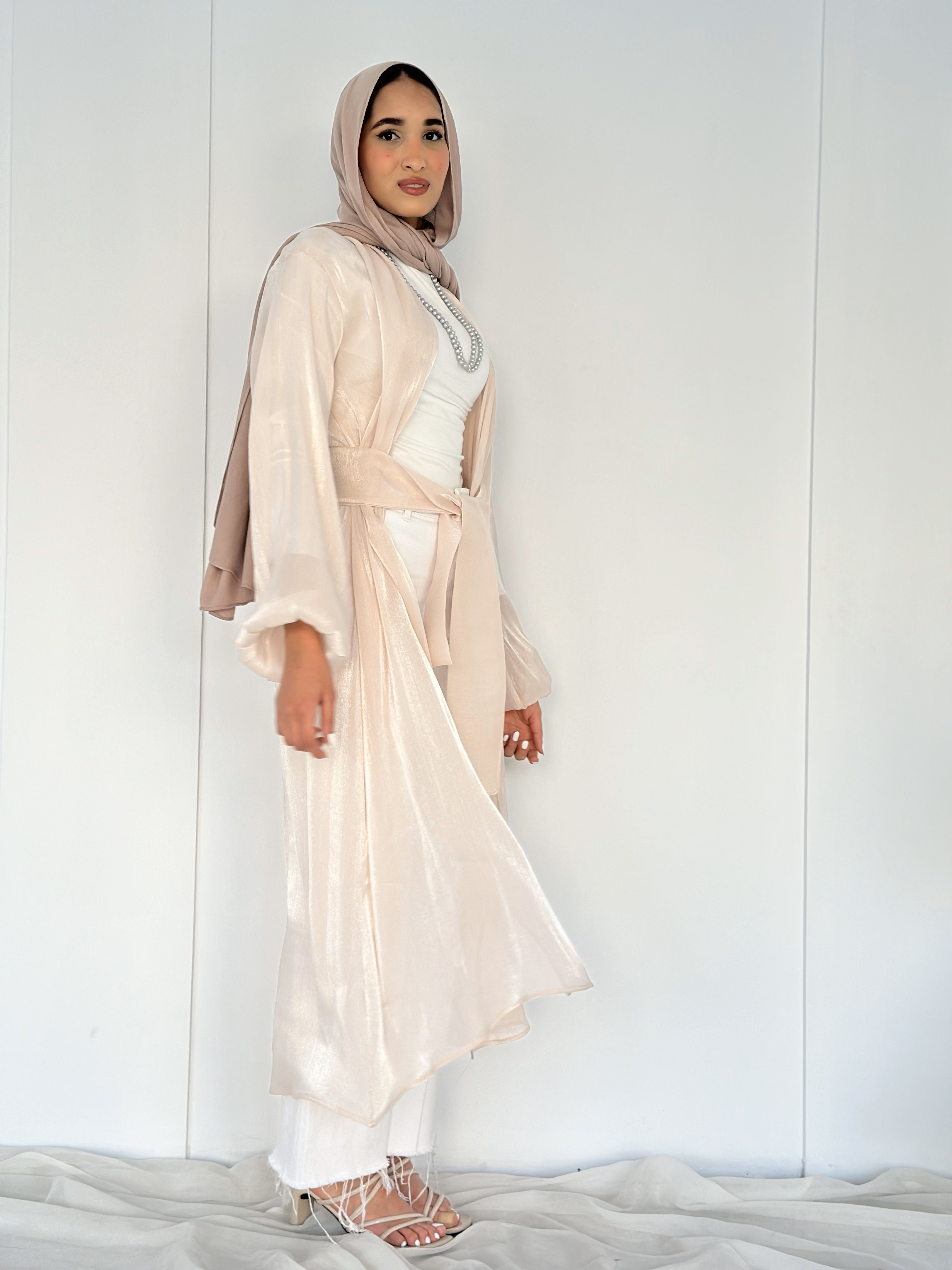 Pink Shimmery Kaftan