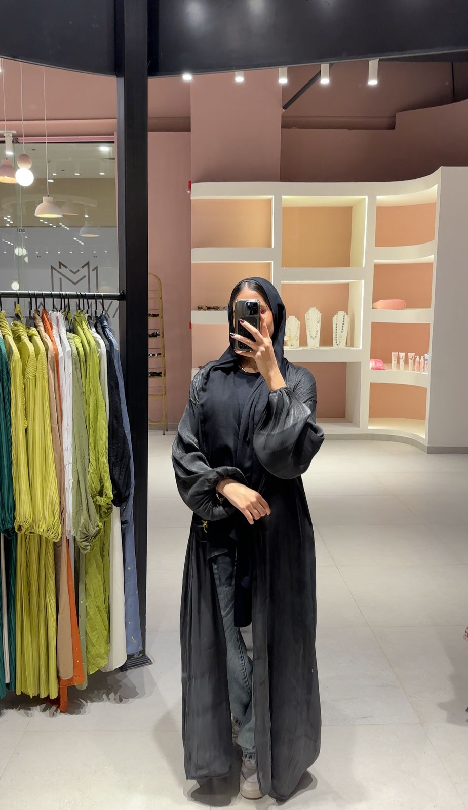 Black Shimmery Kaftan 