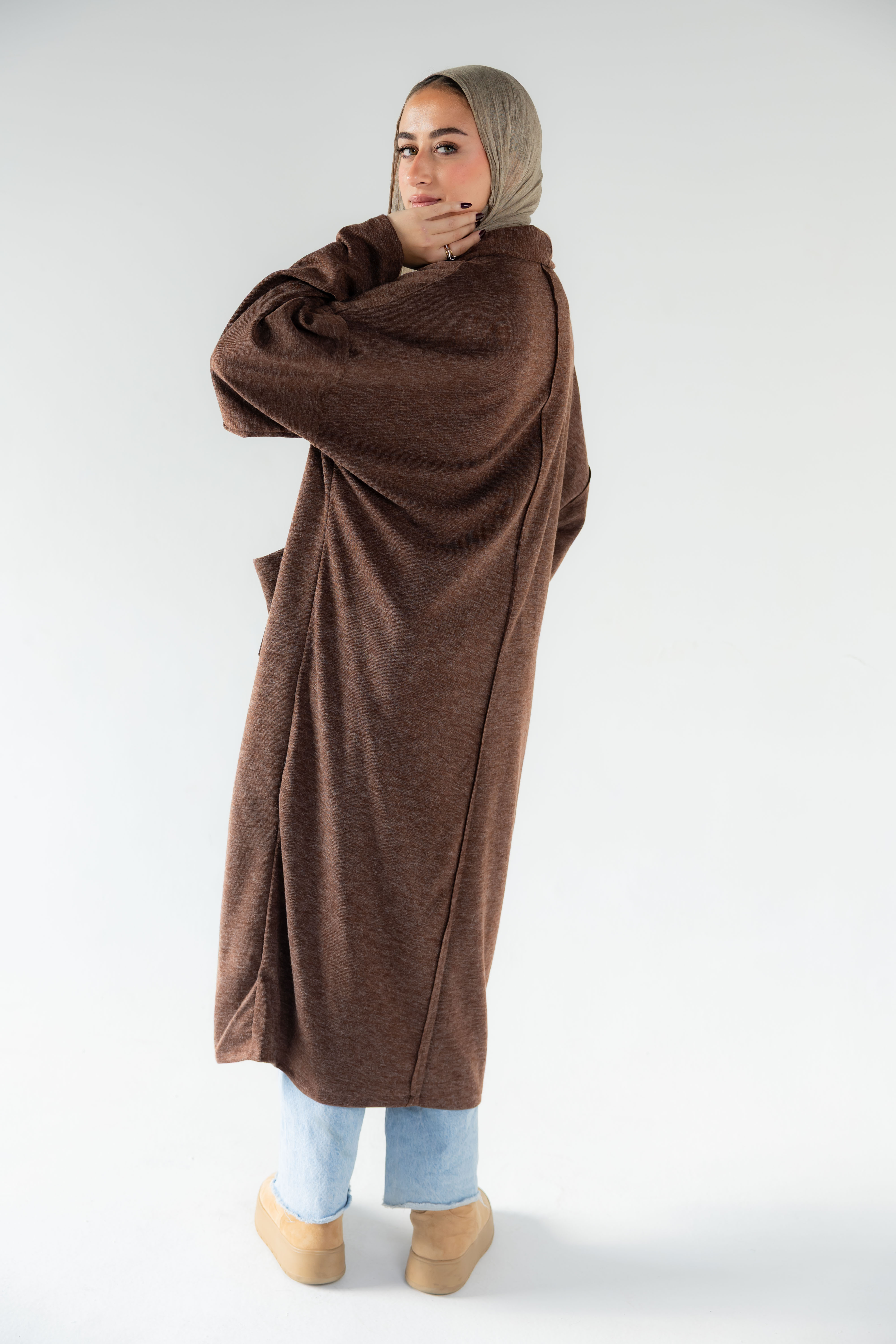 Everyday Brown Cardigan with