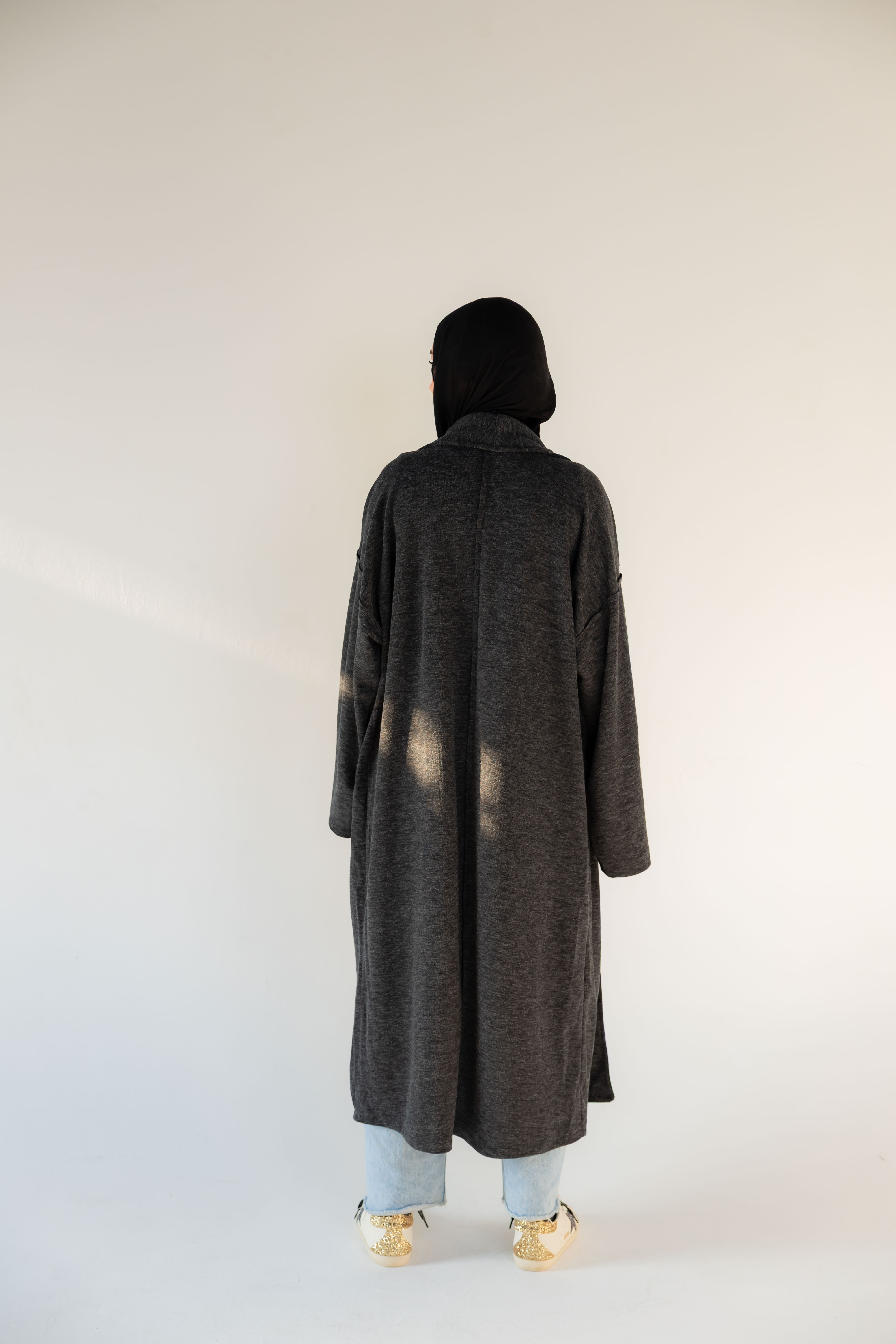 Everyday Grey Cadigan with Belt