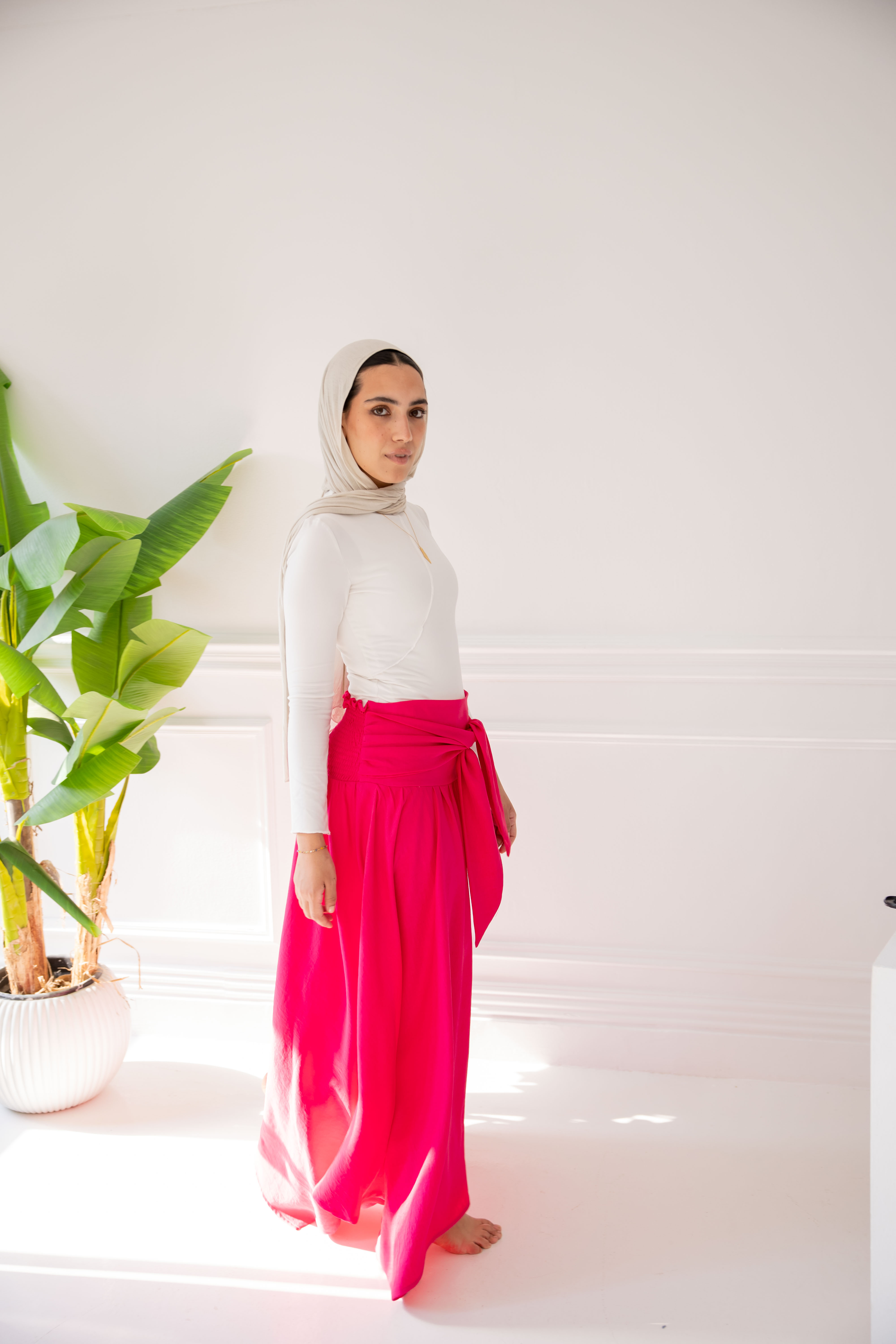 Wrap me Skirt - Hot pink