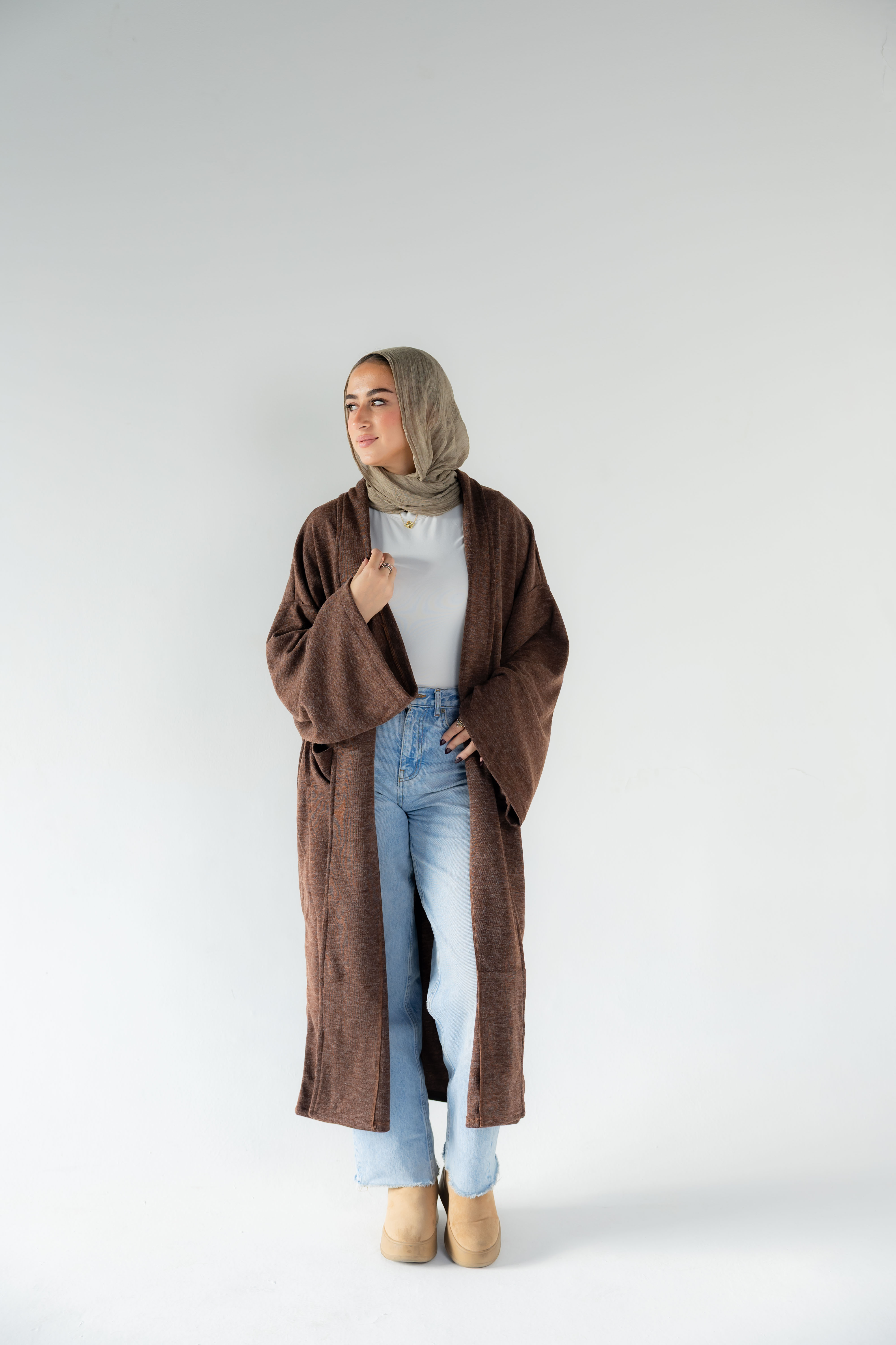 Everyday Brown Cardigan with