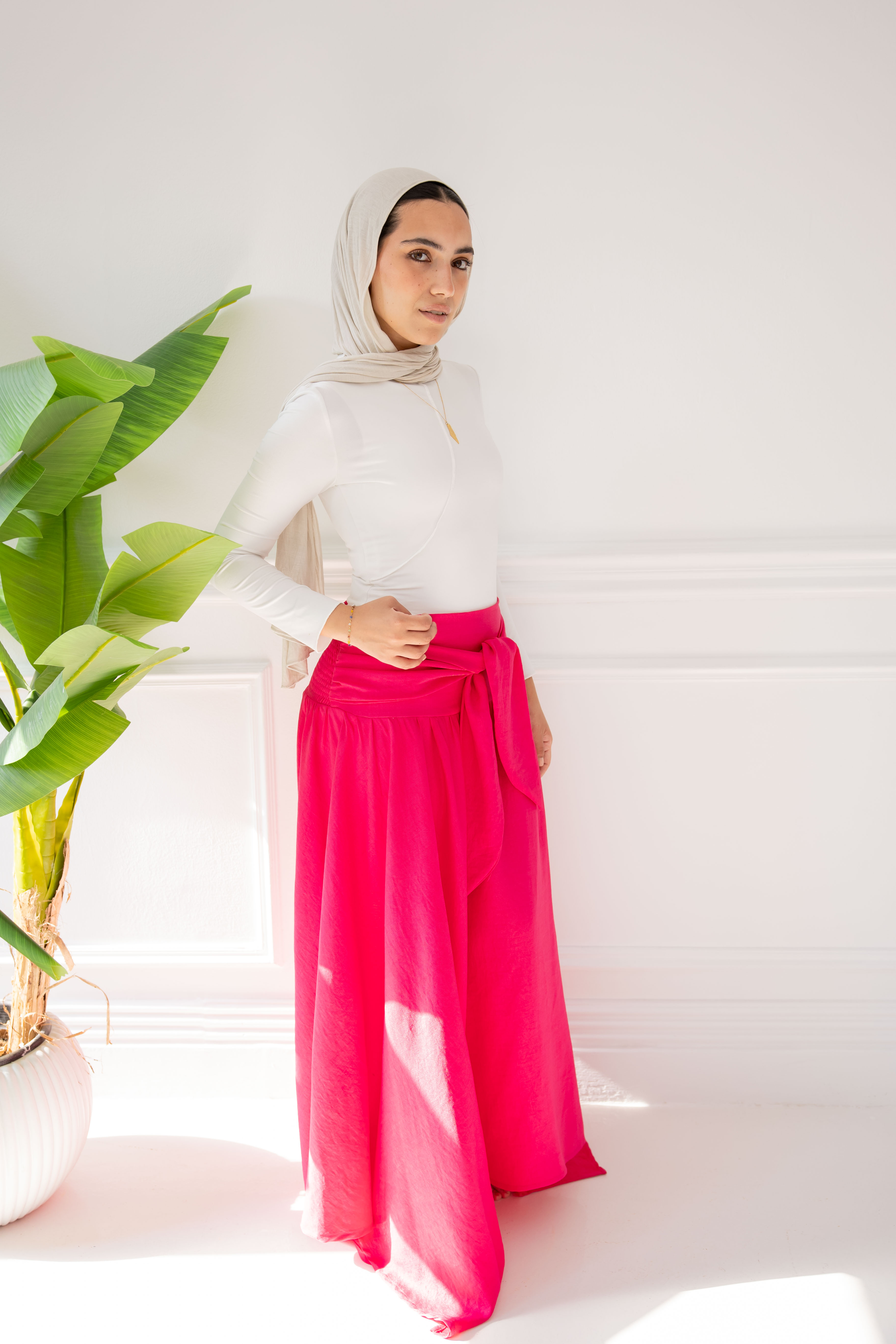 Wrap me Skirt - Hot pink