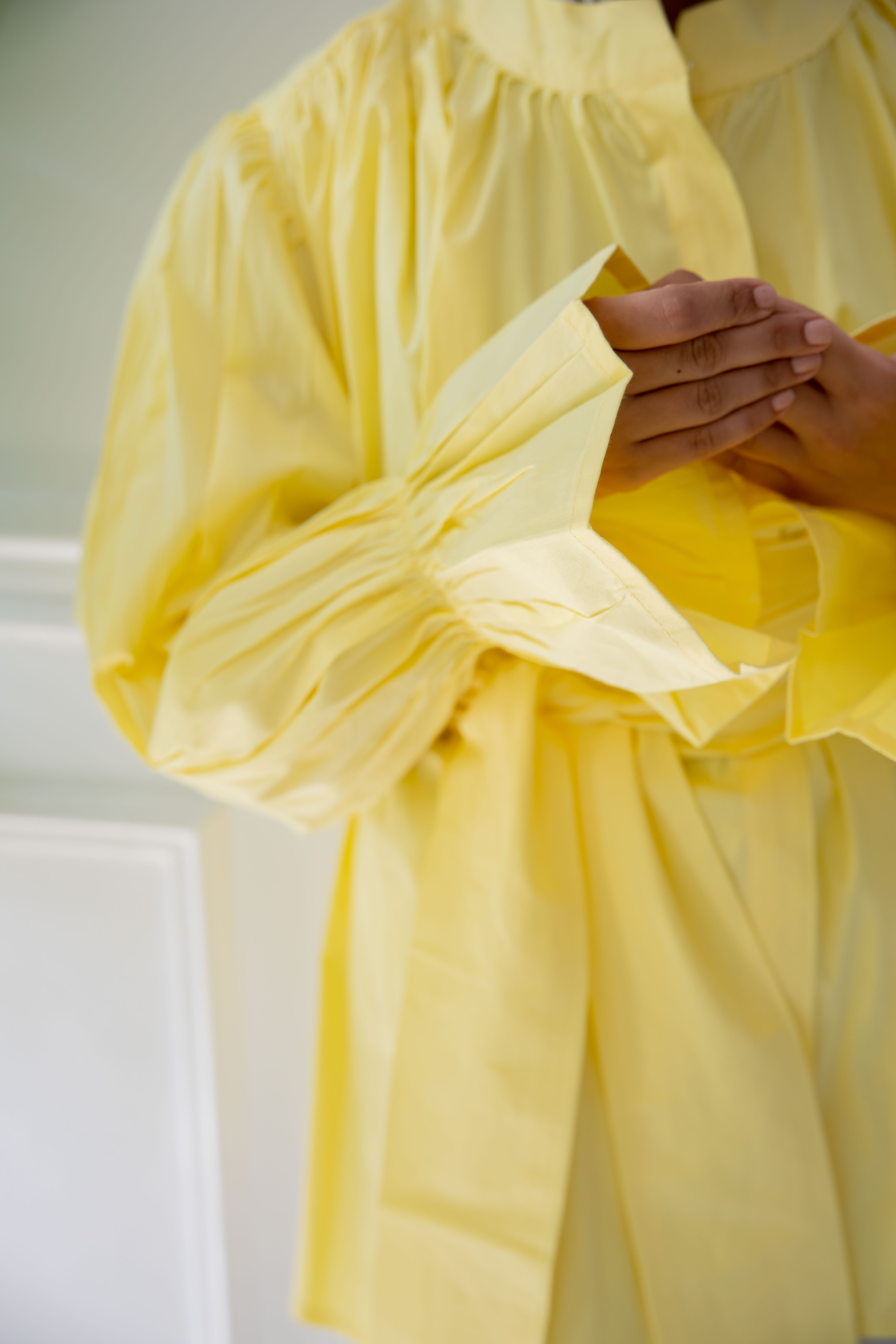 Belted Shirt - Yellow