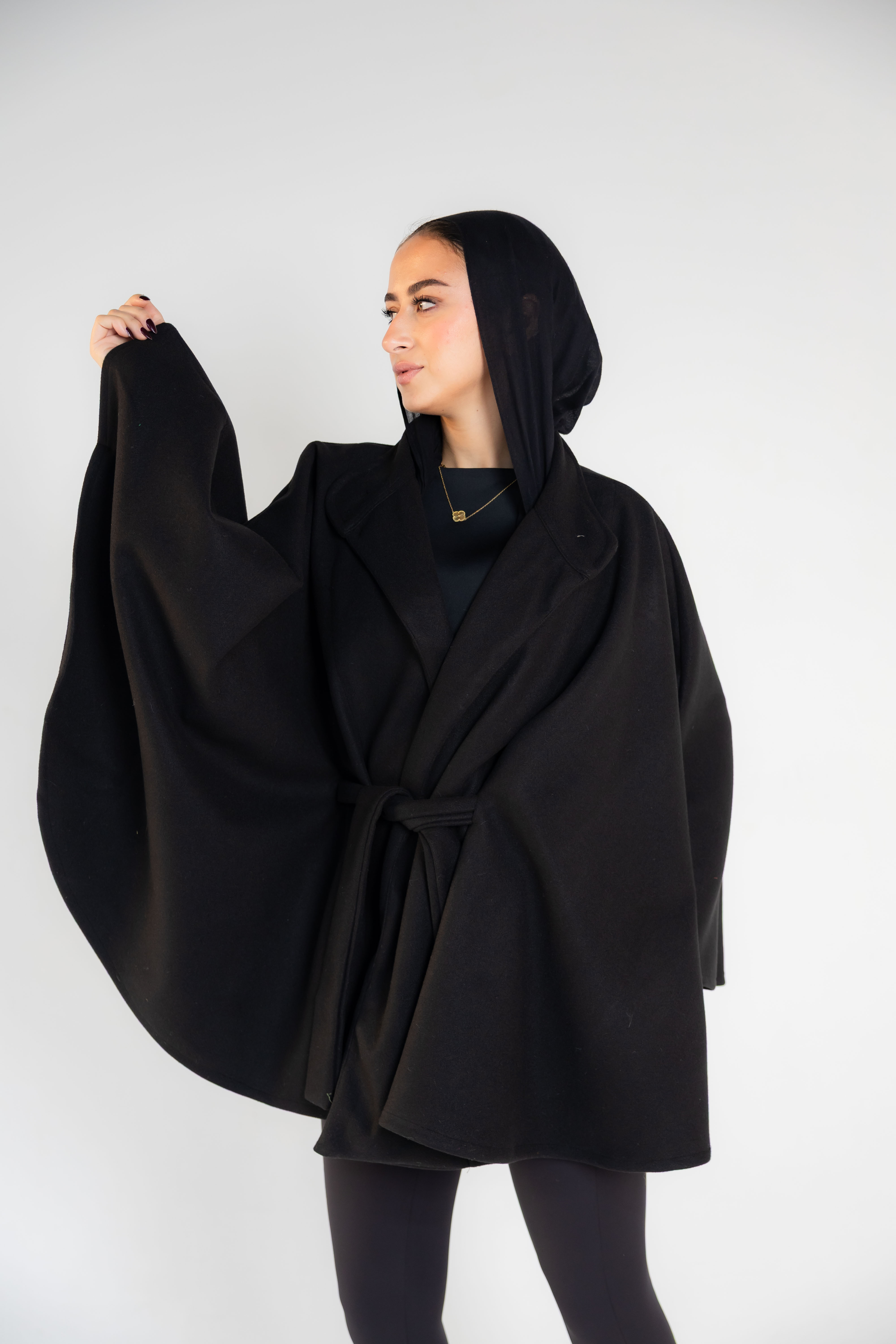 Black Cape Coat