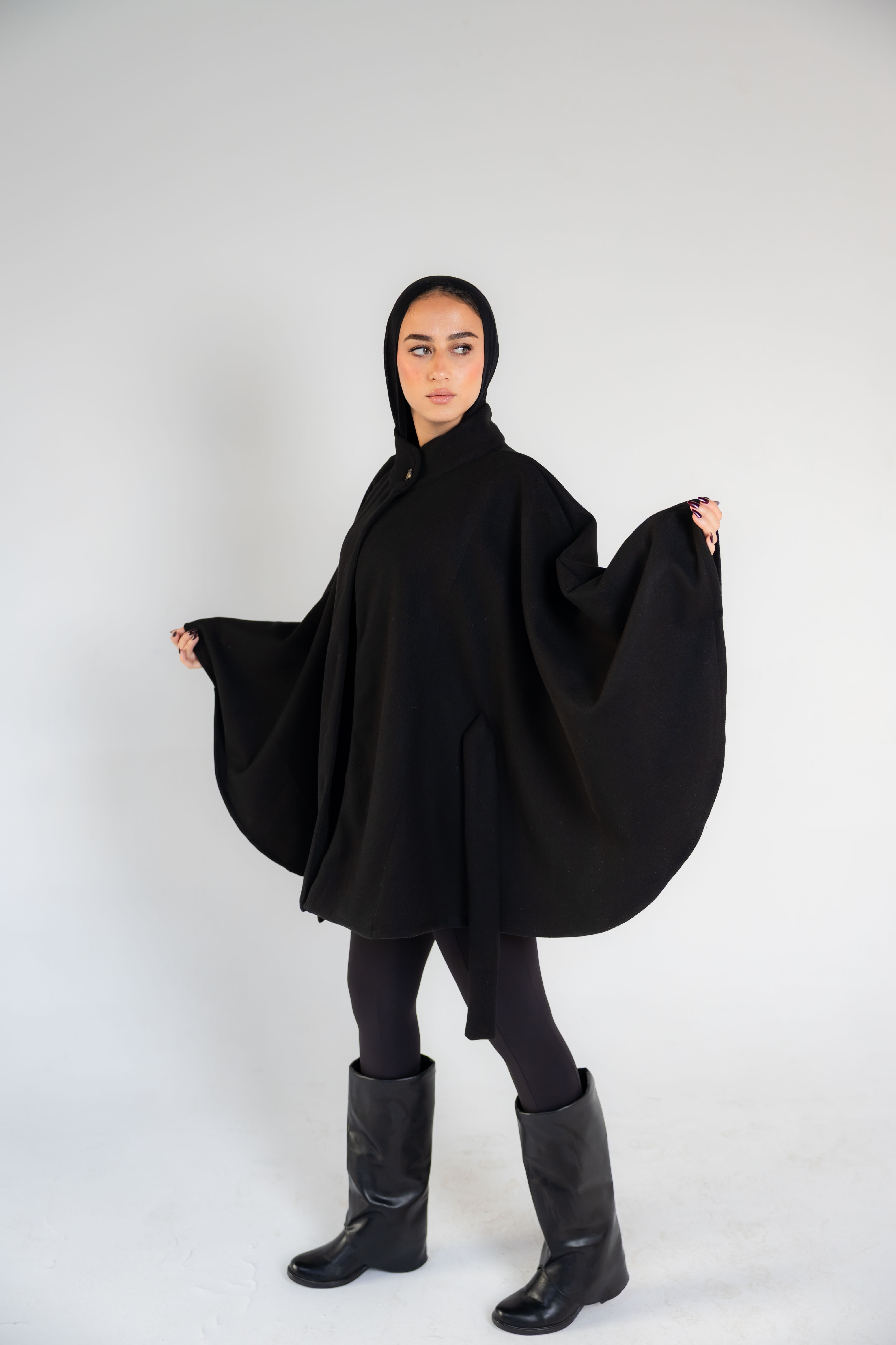 Black Cape Coat