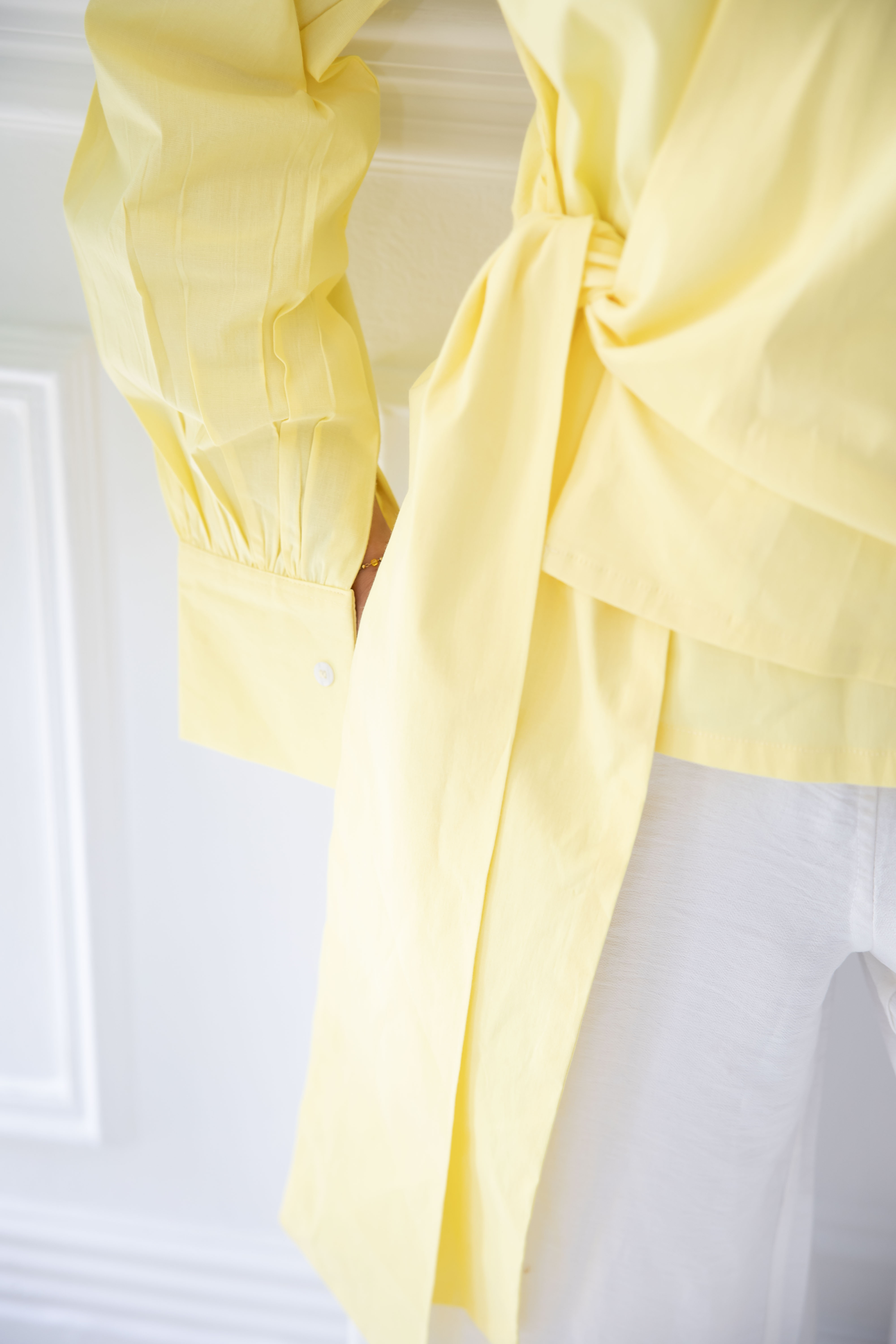 Sided Wrap blouse - Yellow