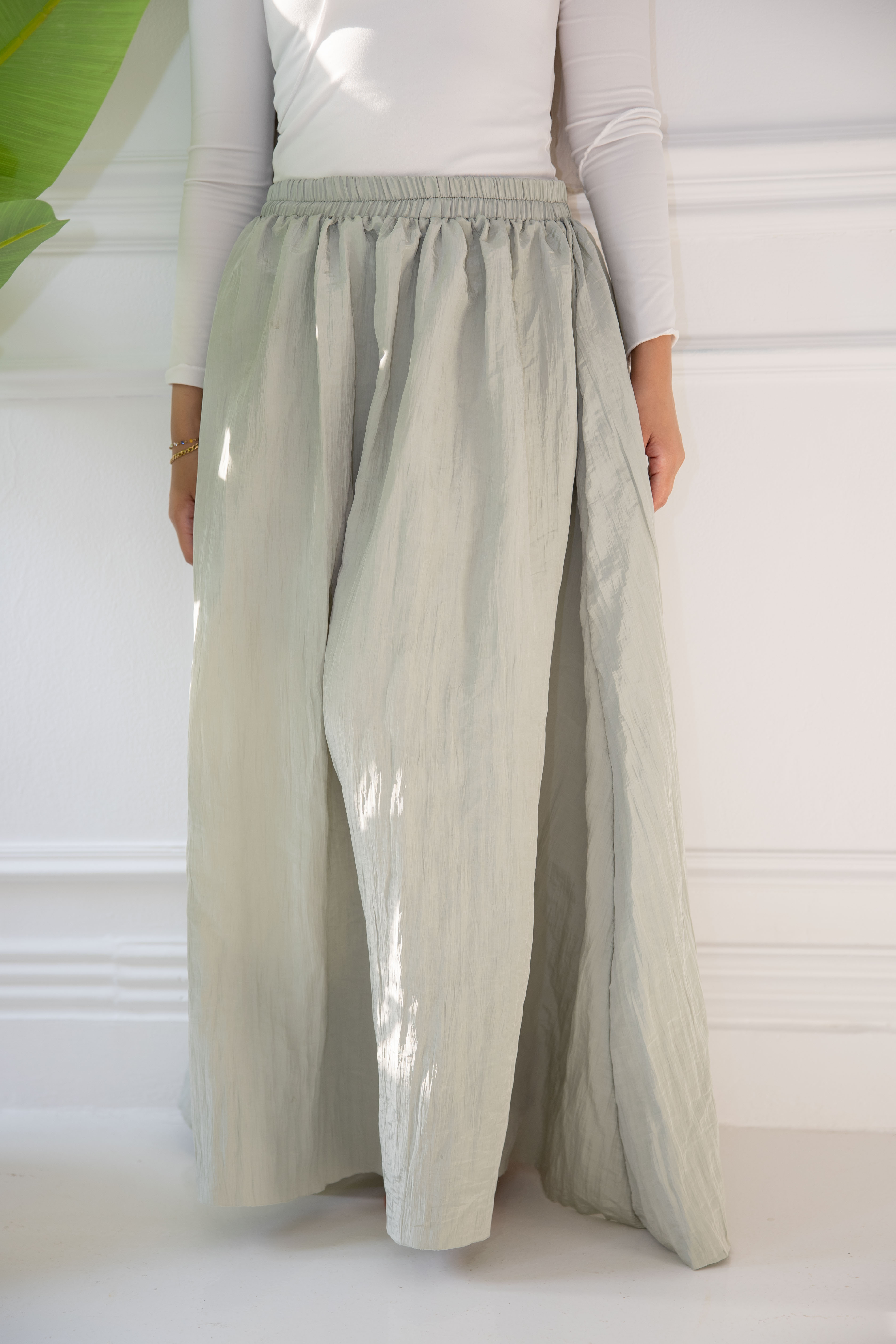 Crushed Skirt - Mint