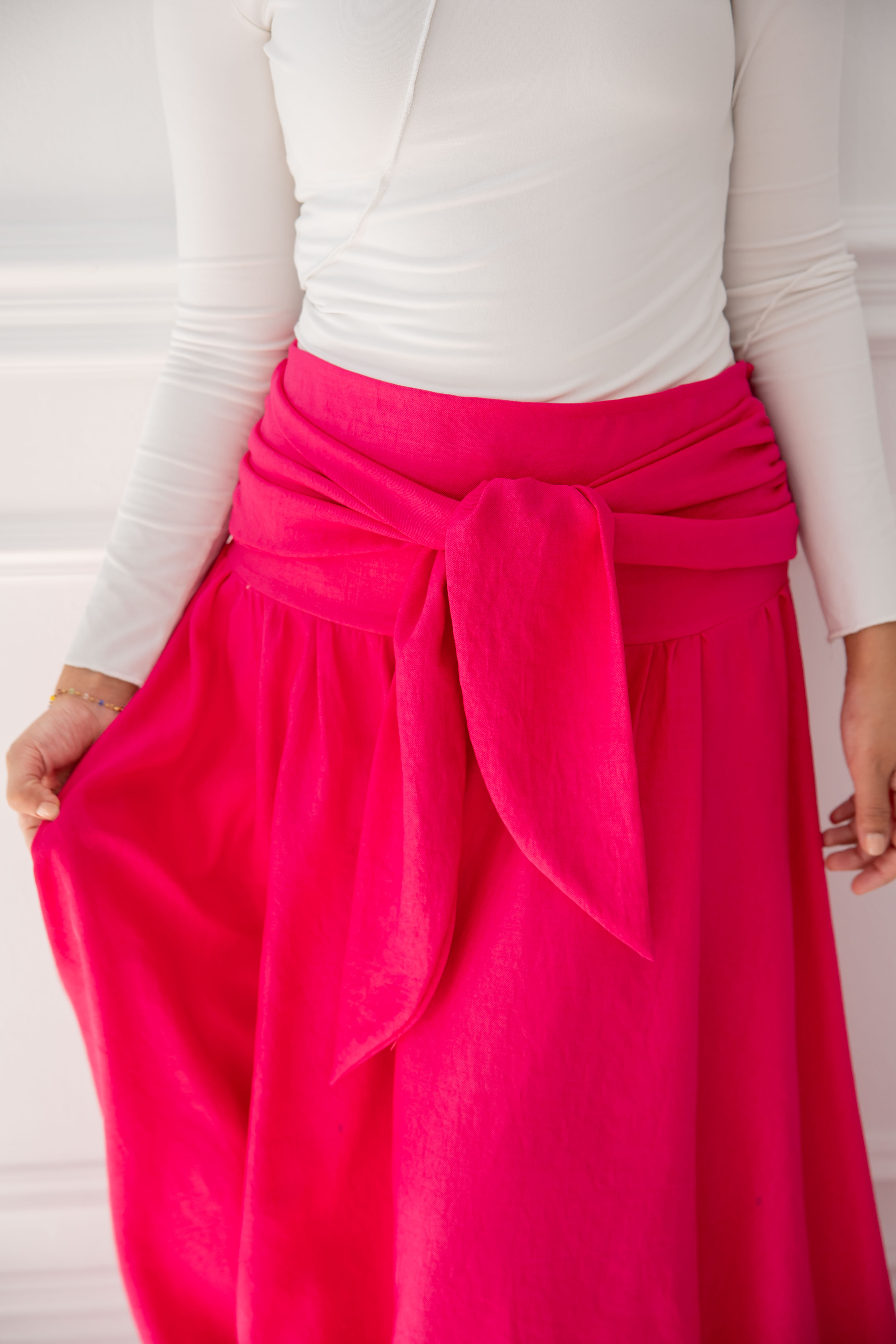 Wrap me Skirt - Hot pink
