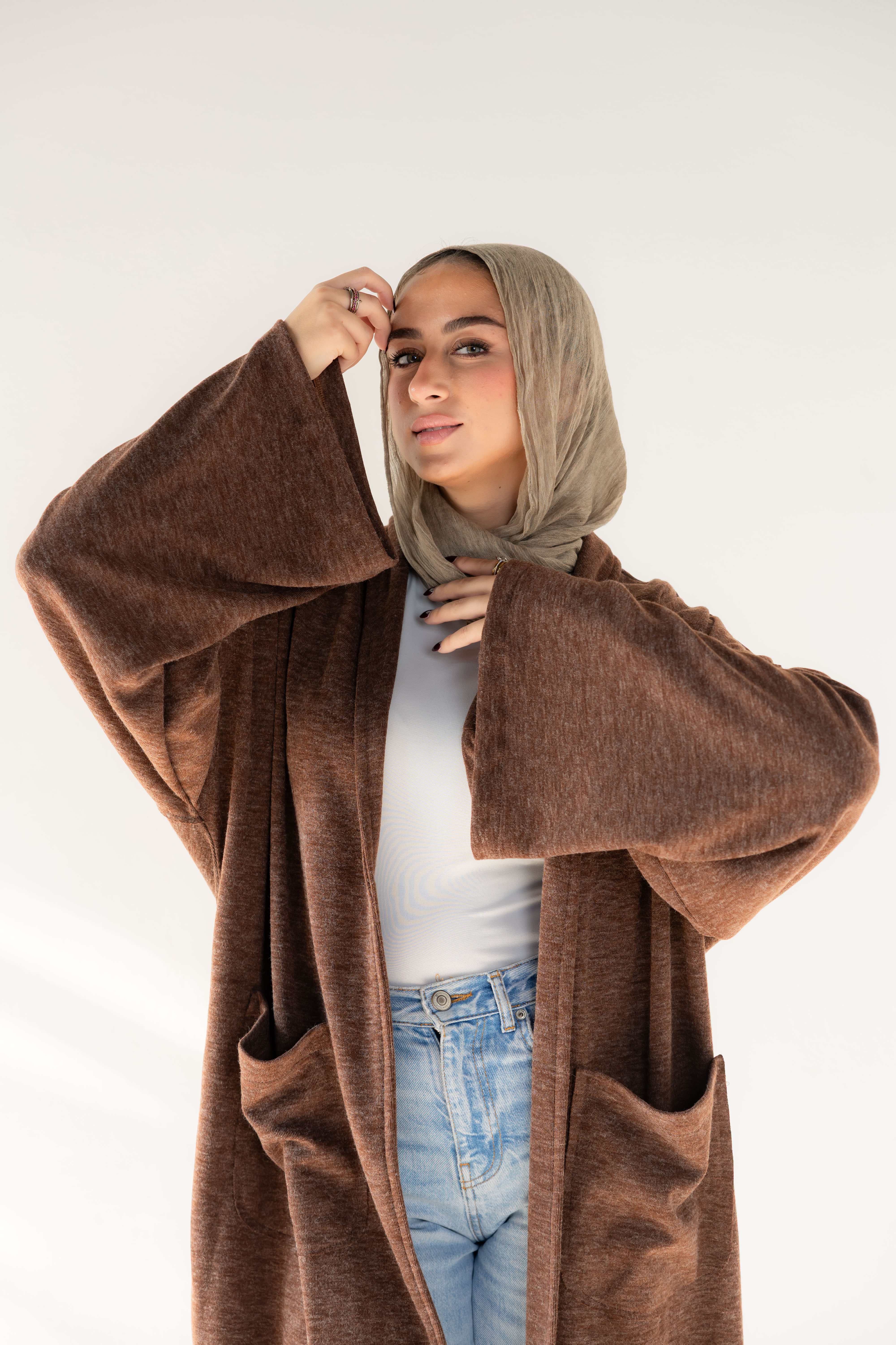 Everyday Brown Cardigan with