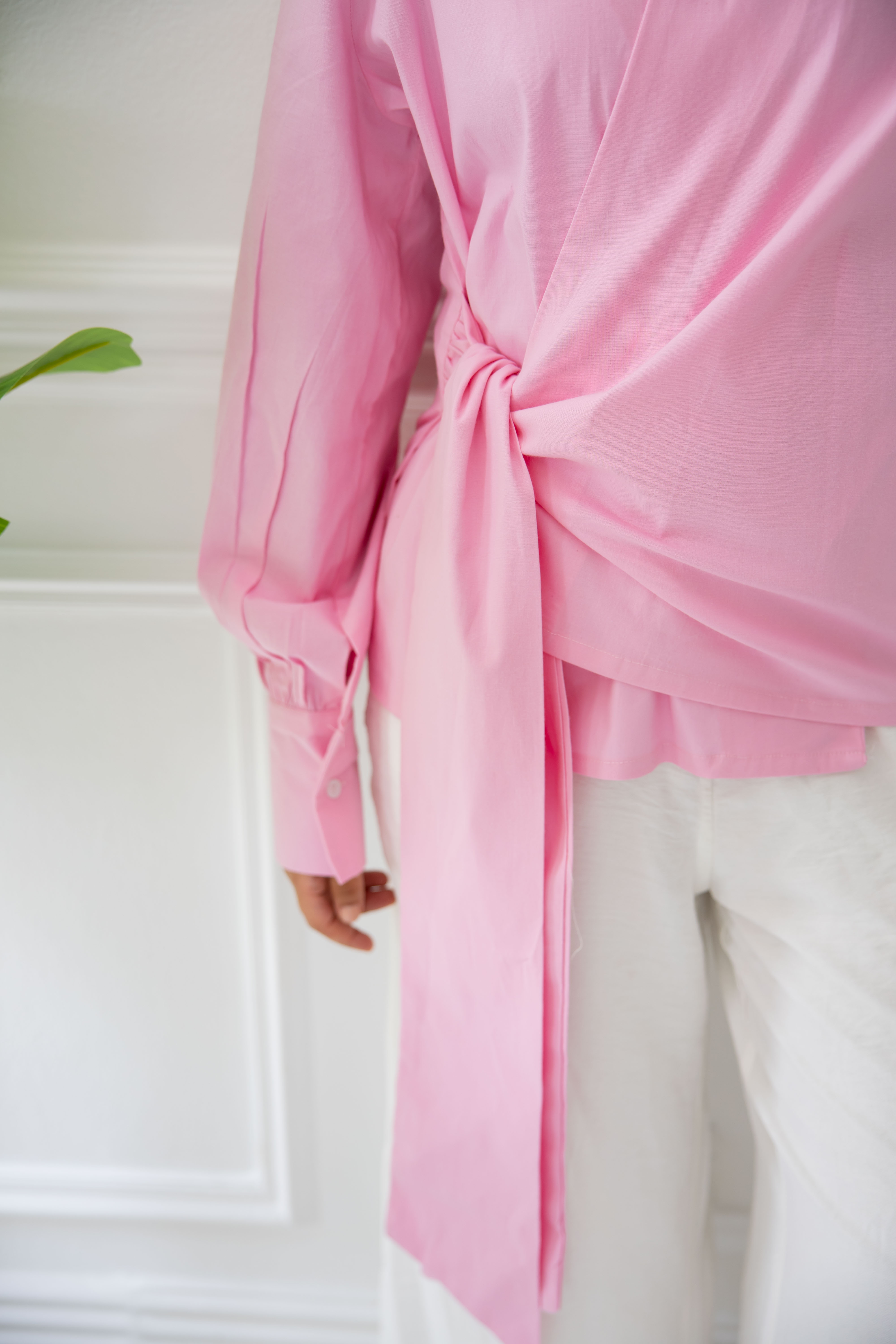 Sided Wrap blouse - Pink