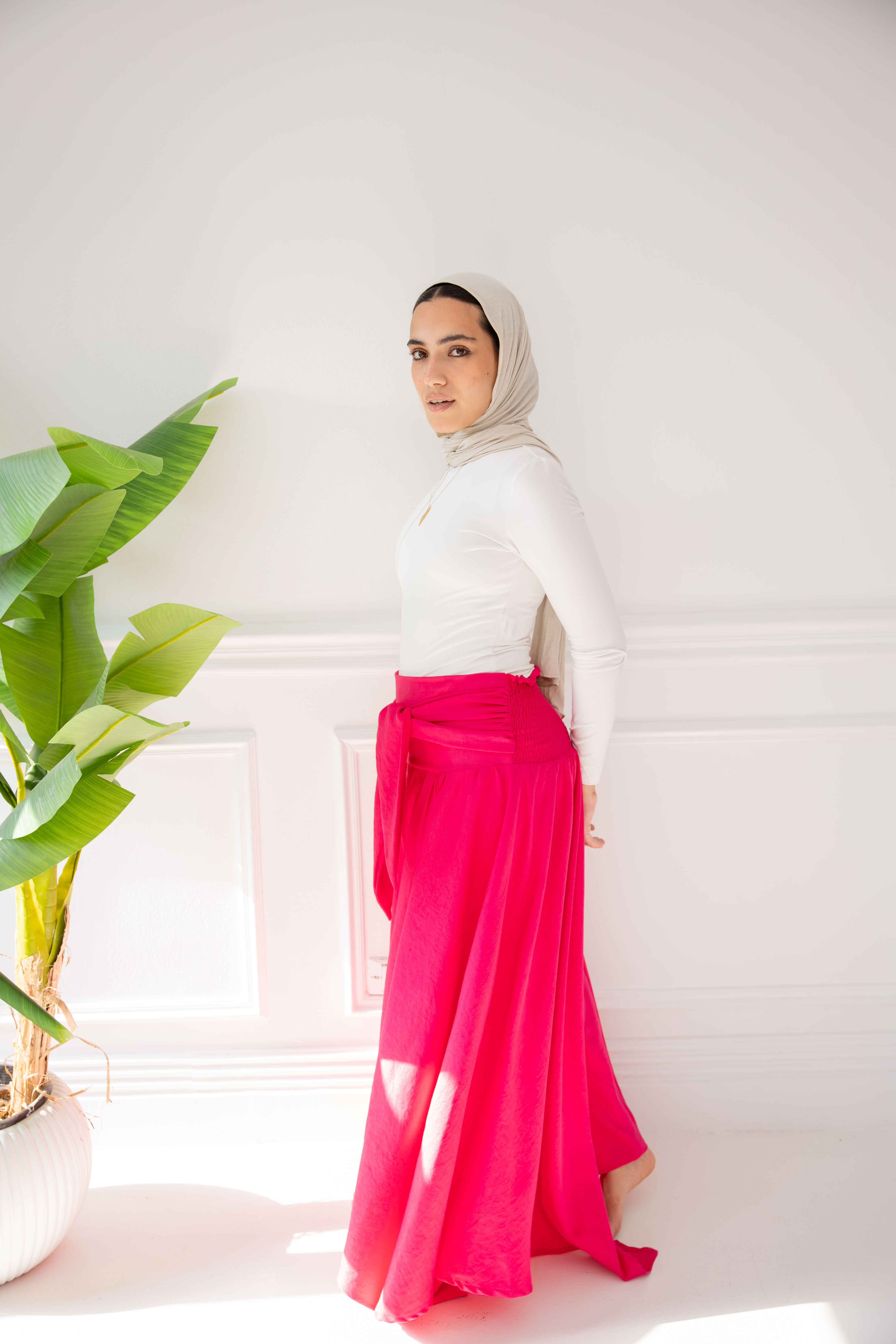 Wrap me Skirt - Hot pink