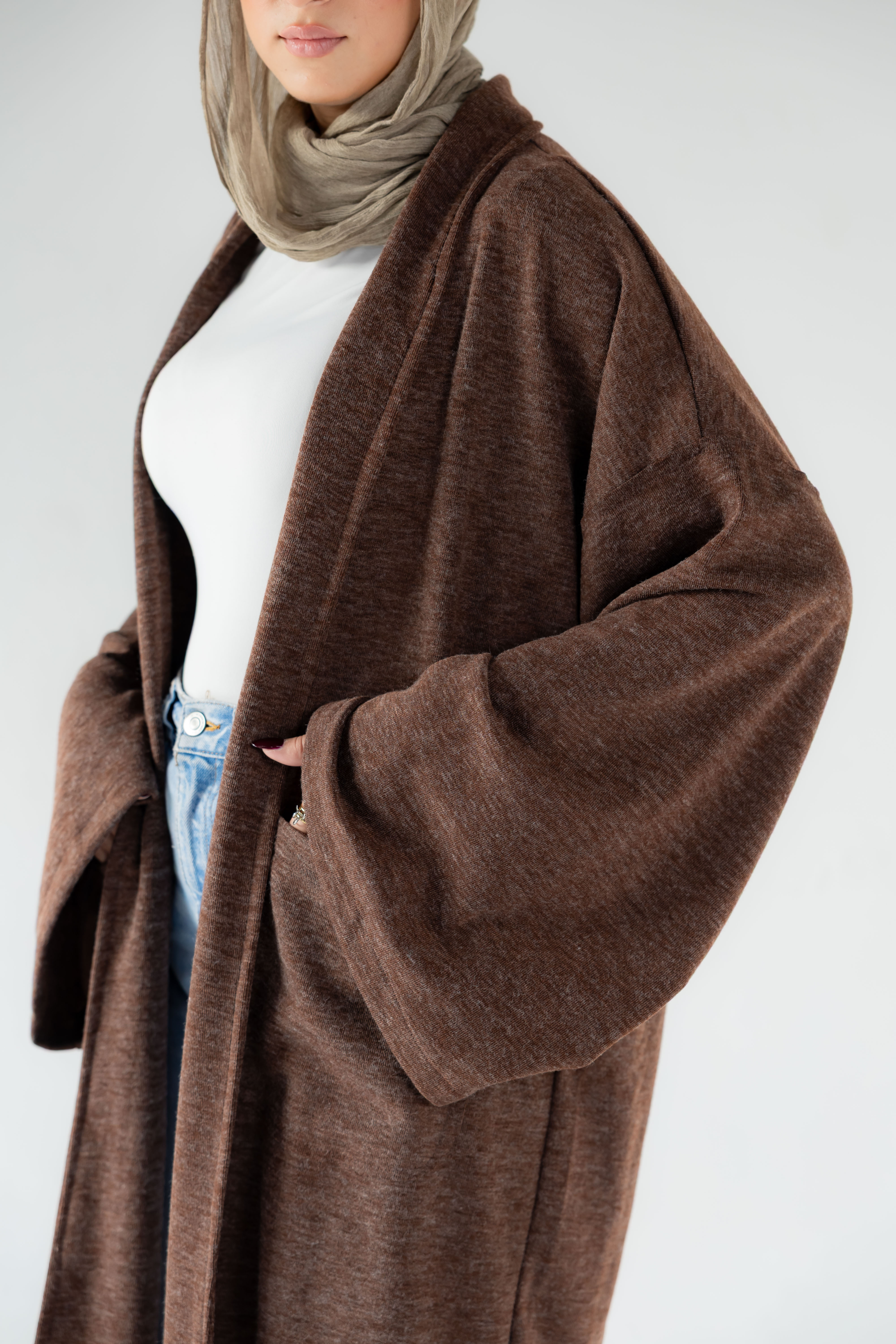 Everyday Brown Cardigan with