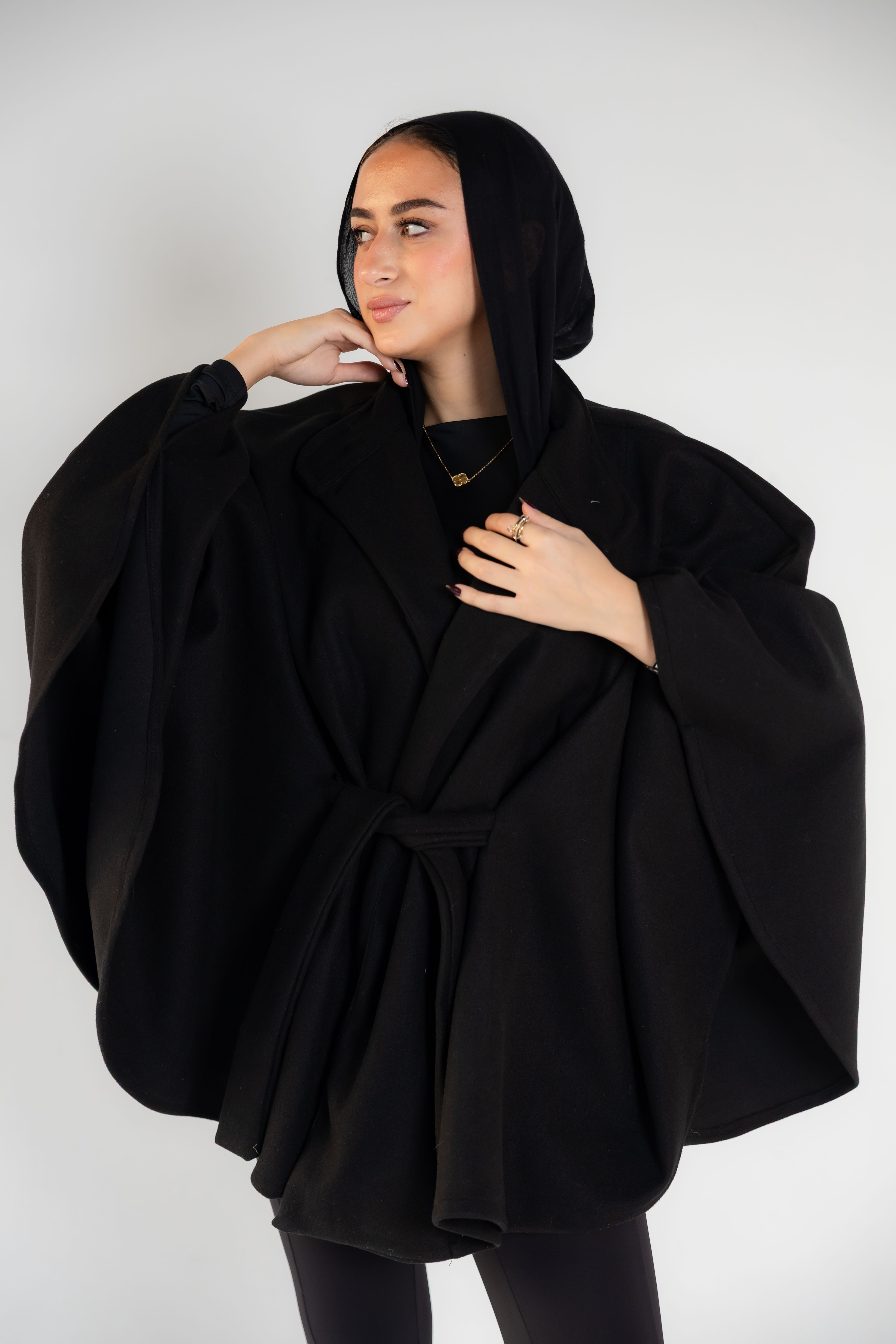 Black Cape Coat