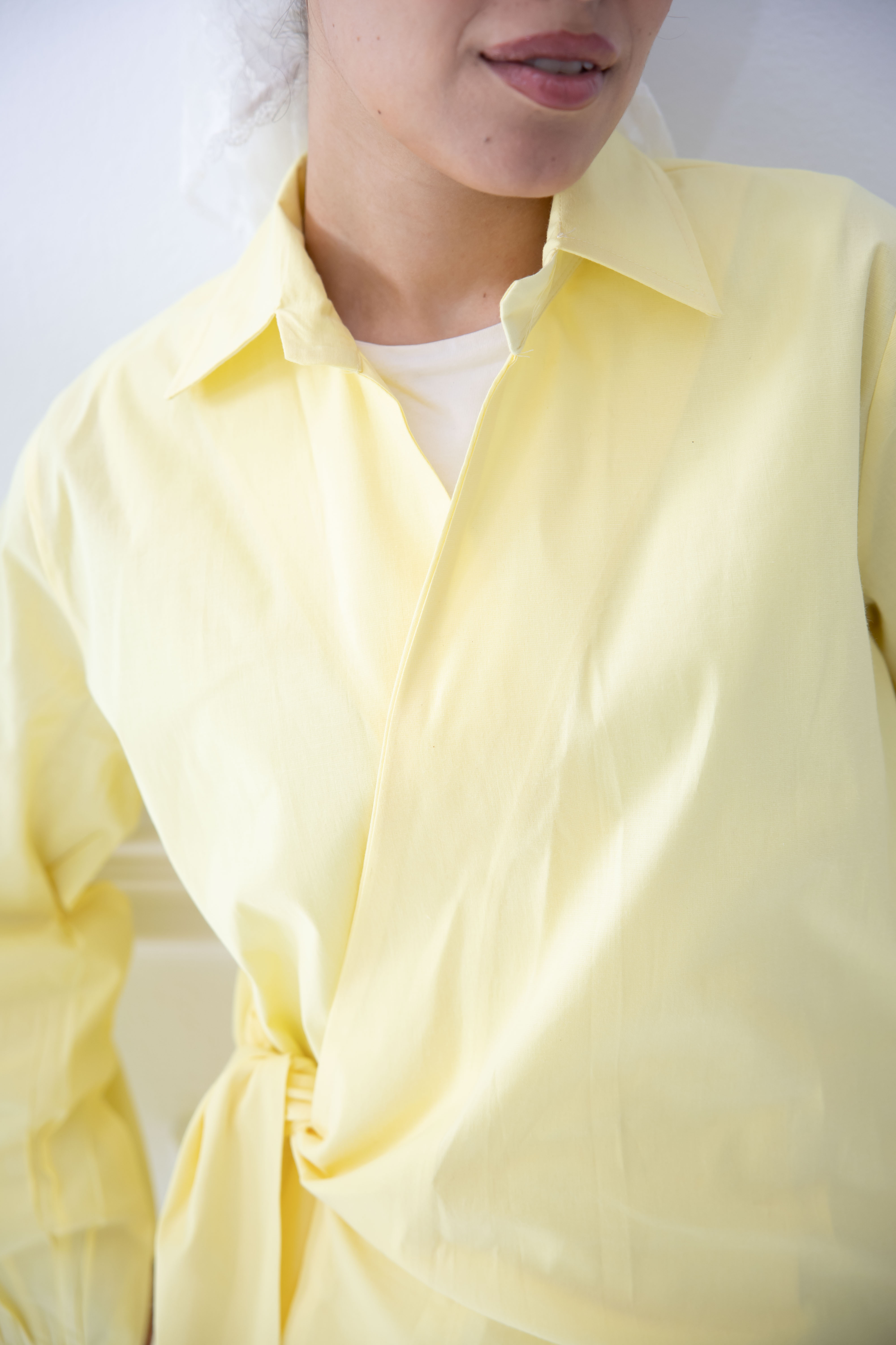 Sided Wrap blouse - Yellow