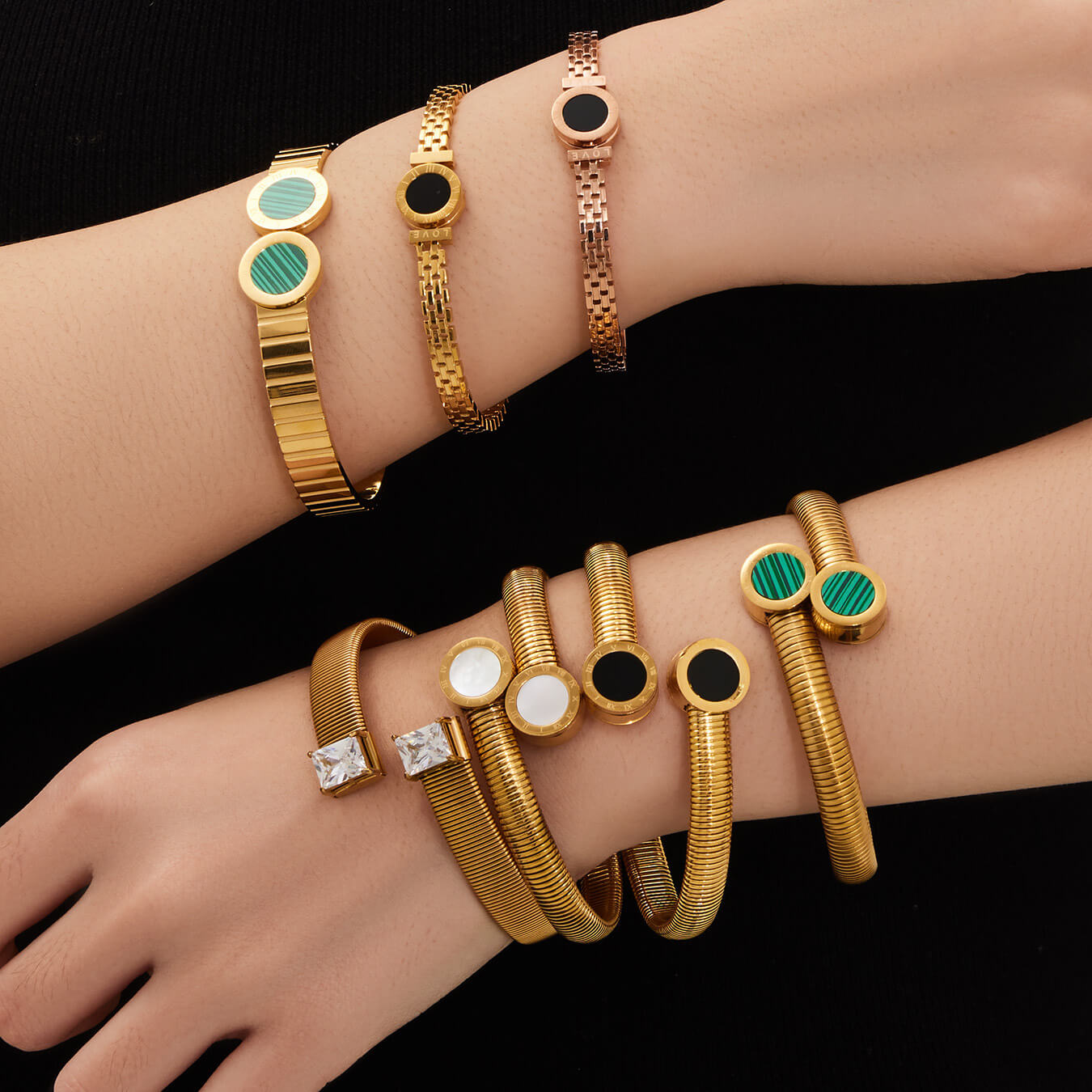 Gold Plated Cuff Bracelets 