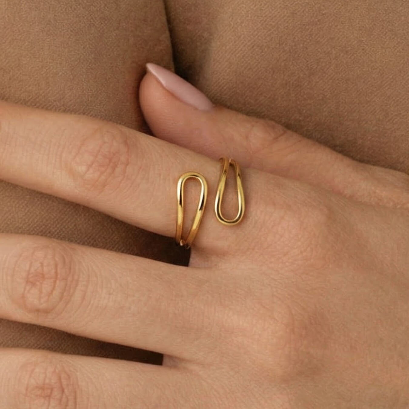 Minimalist Gold Open Ring