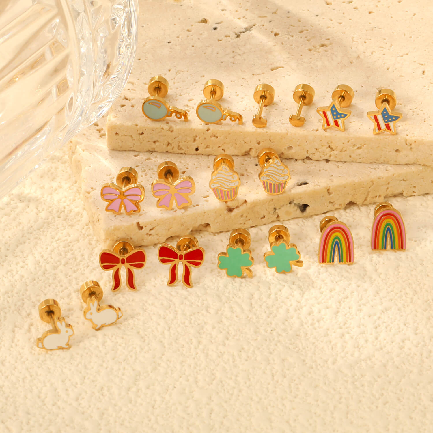 Colorful Enamel Earring 