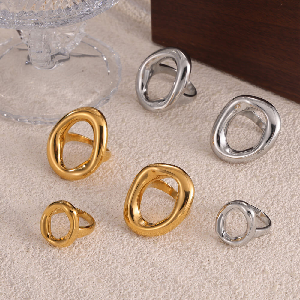 Geometric Open Shape Rings