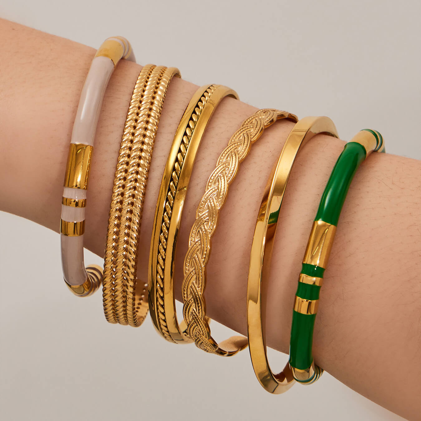 Gold Bangle Bracelet 