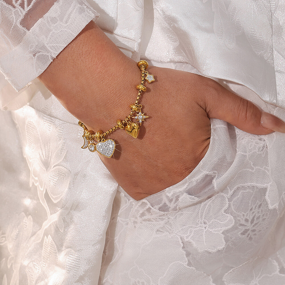 Gold Charm Bracelet