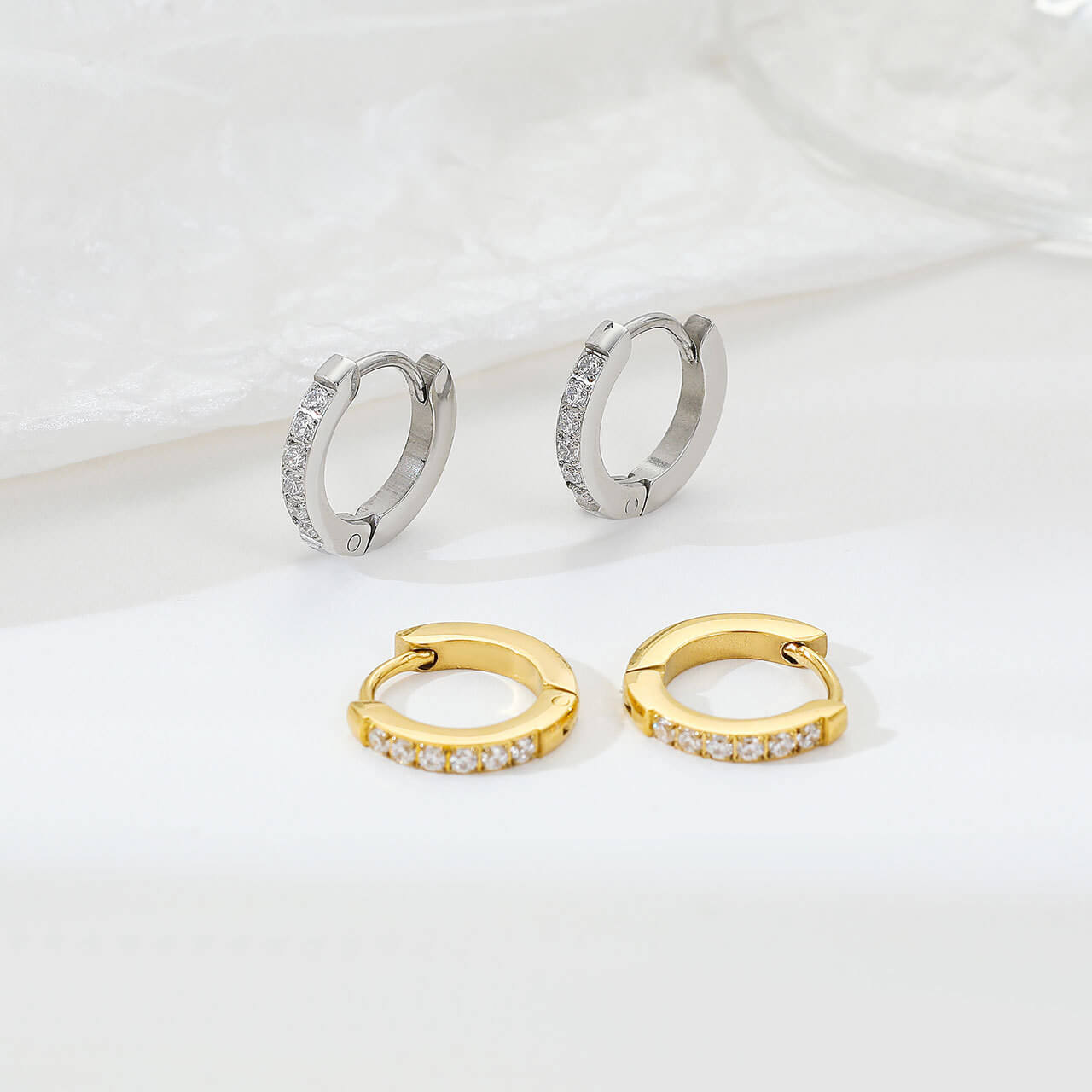 Elegant Huggie Hoop Earrings