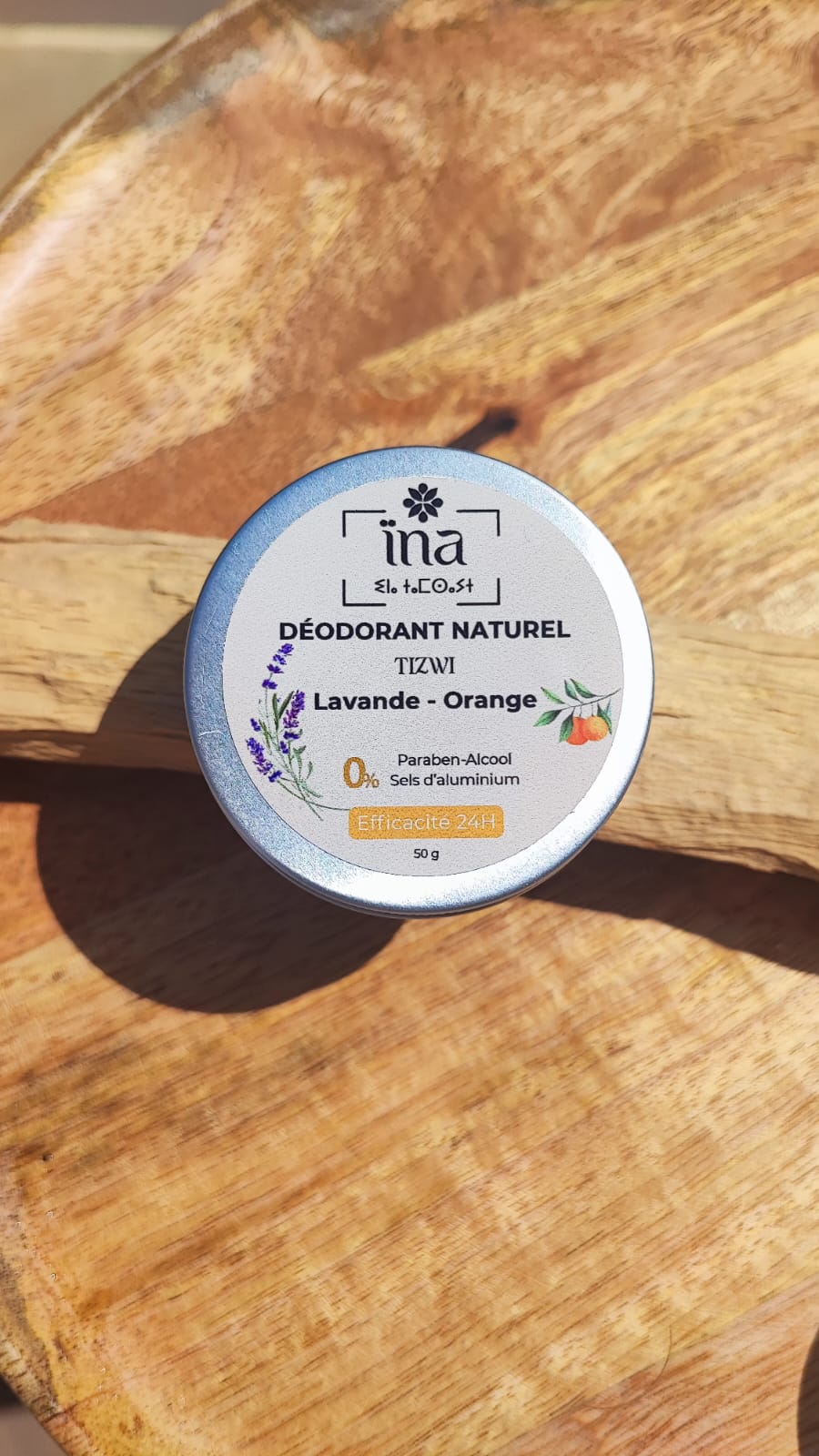 Déodorant baume Orange & Lavande