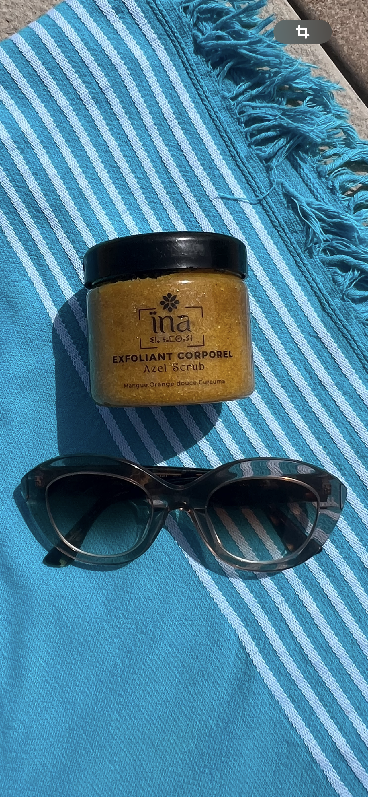 Exfoliant à la mangue, orange douce & curcuma