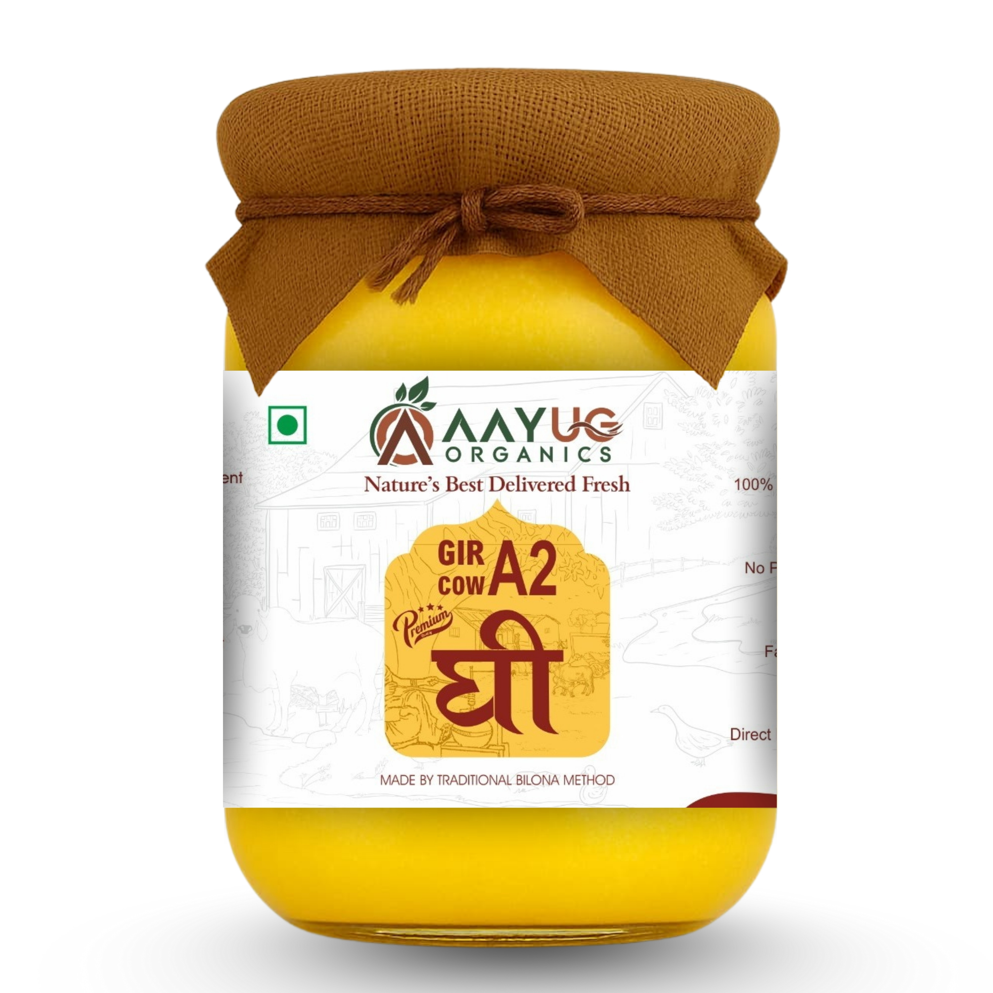 A2 Gir Cow Ghee | Traditional Bilona Method Ghee | Grassfed & Healthy Cow Ghee