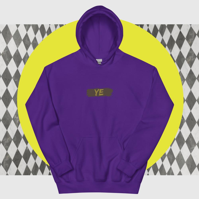 Yellowesek-Hoodie mit 'YE'-Print