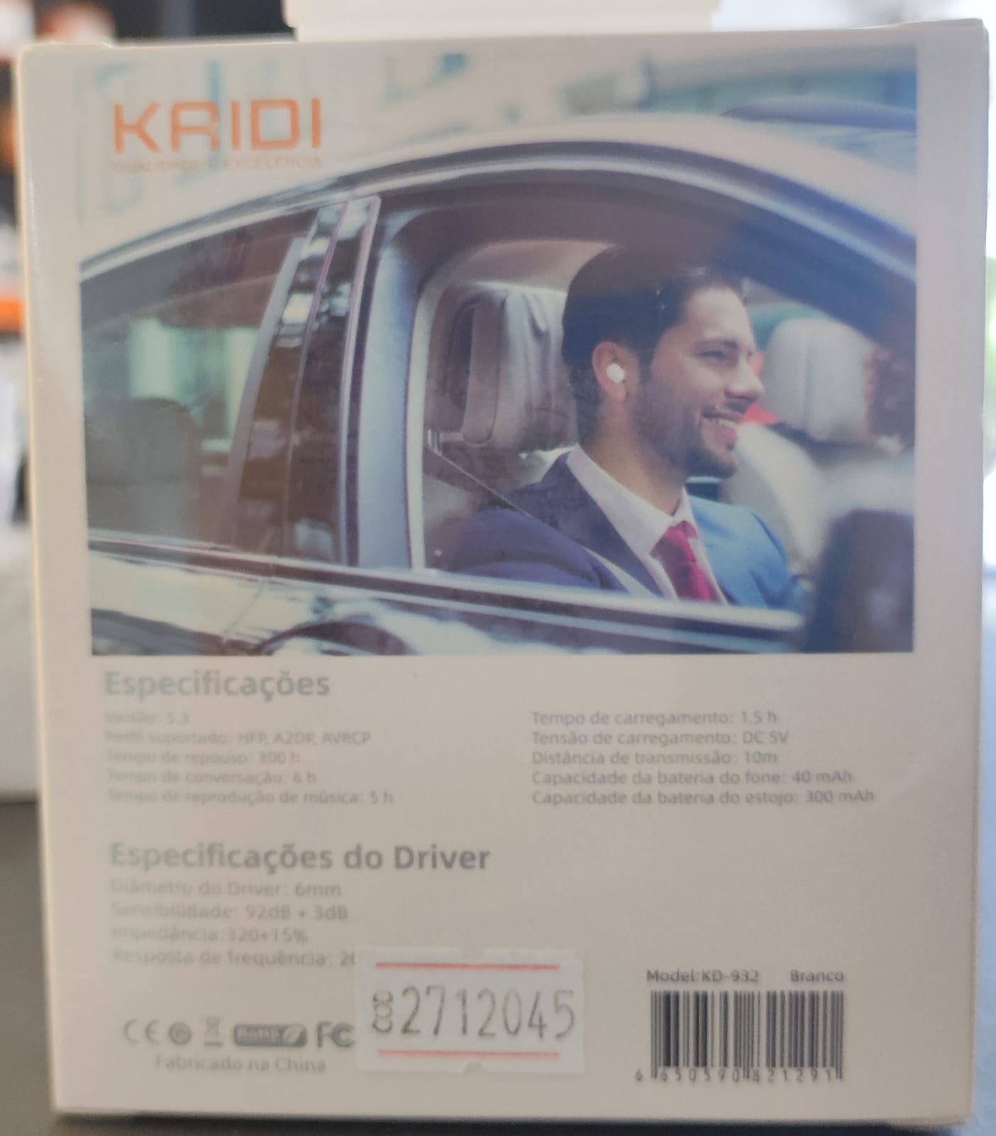 Fone de Ouvido Sem Fio