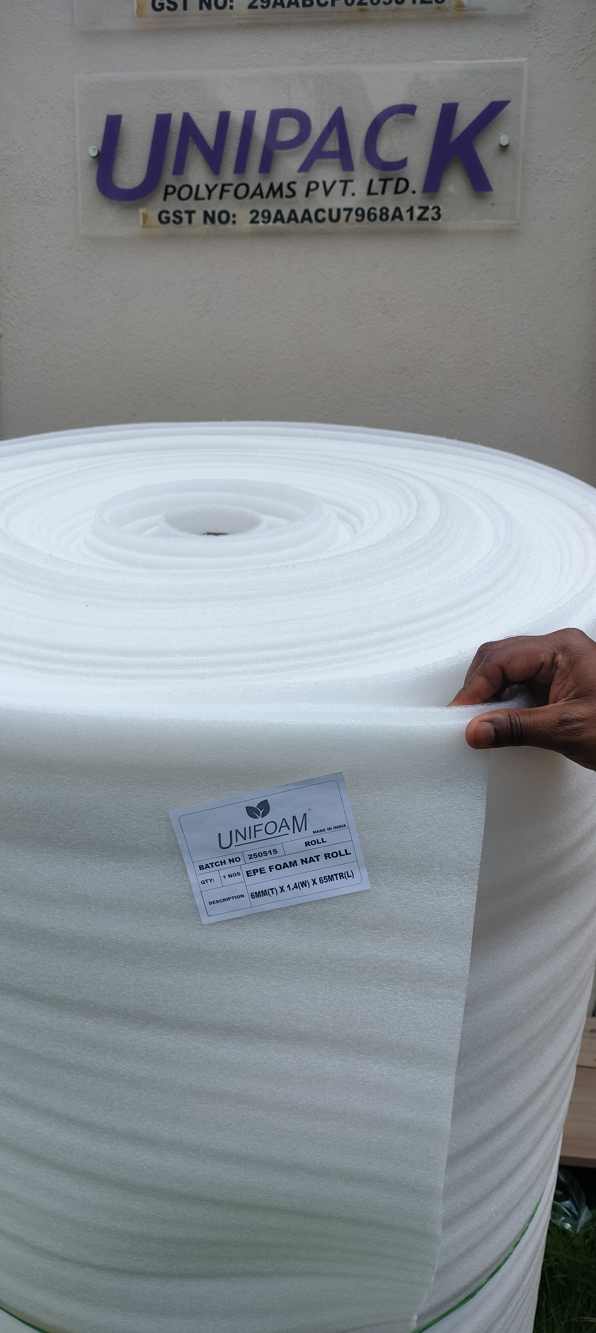 EPE Foam Packaging Roll - 6MM