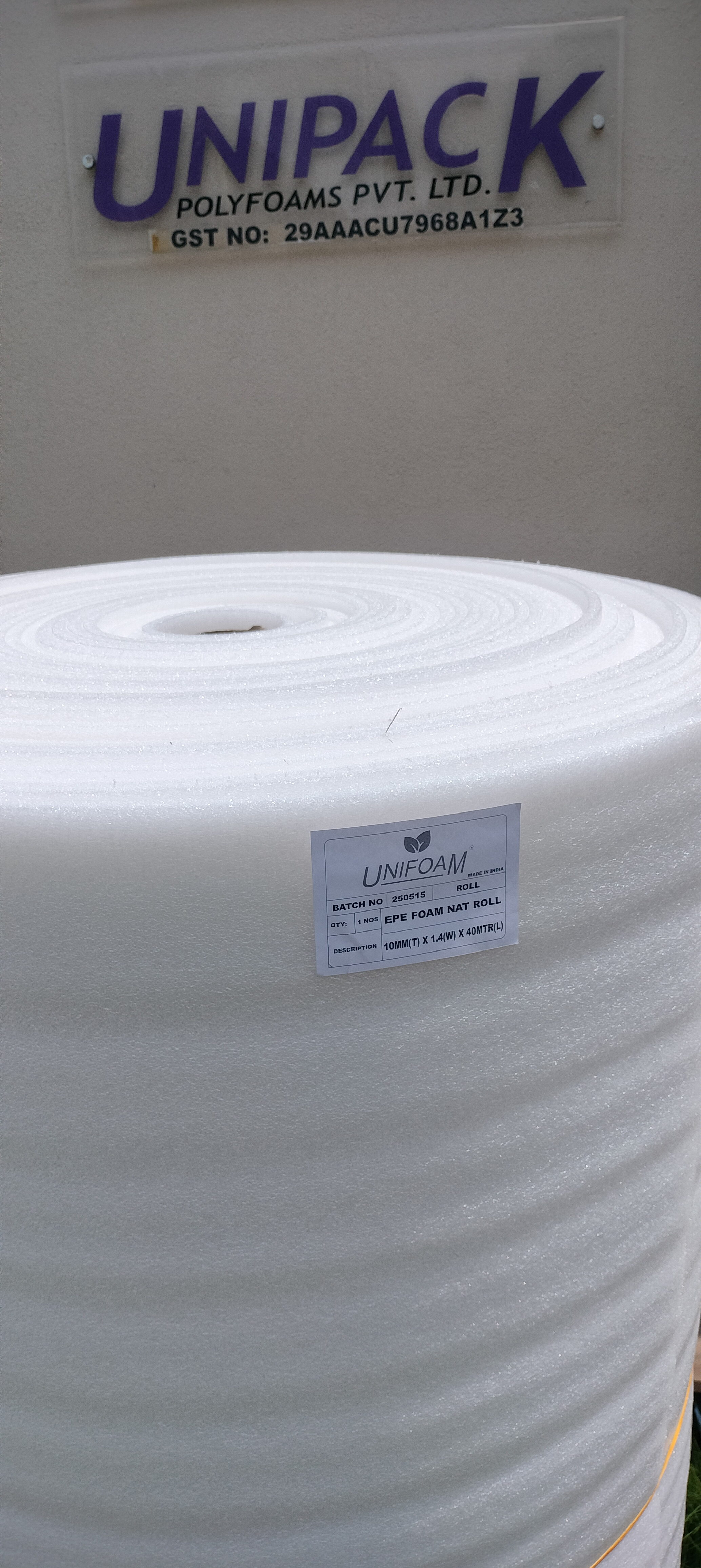 EPE Foam Packaging Roll - 10MM