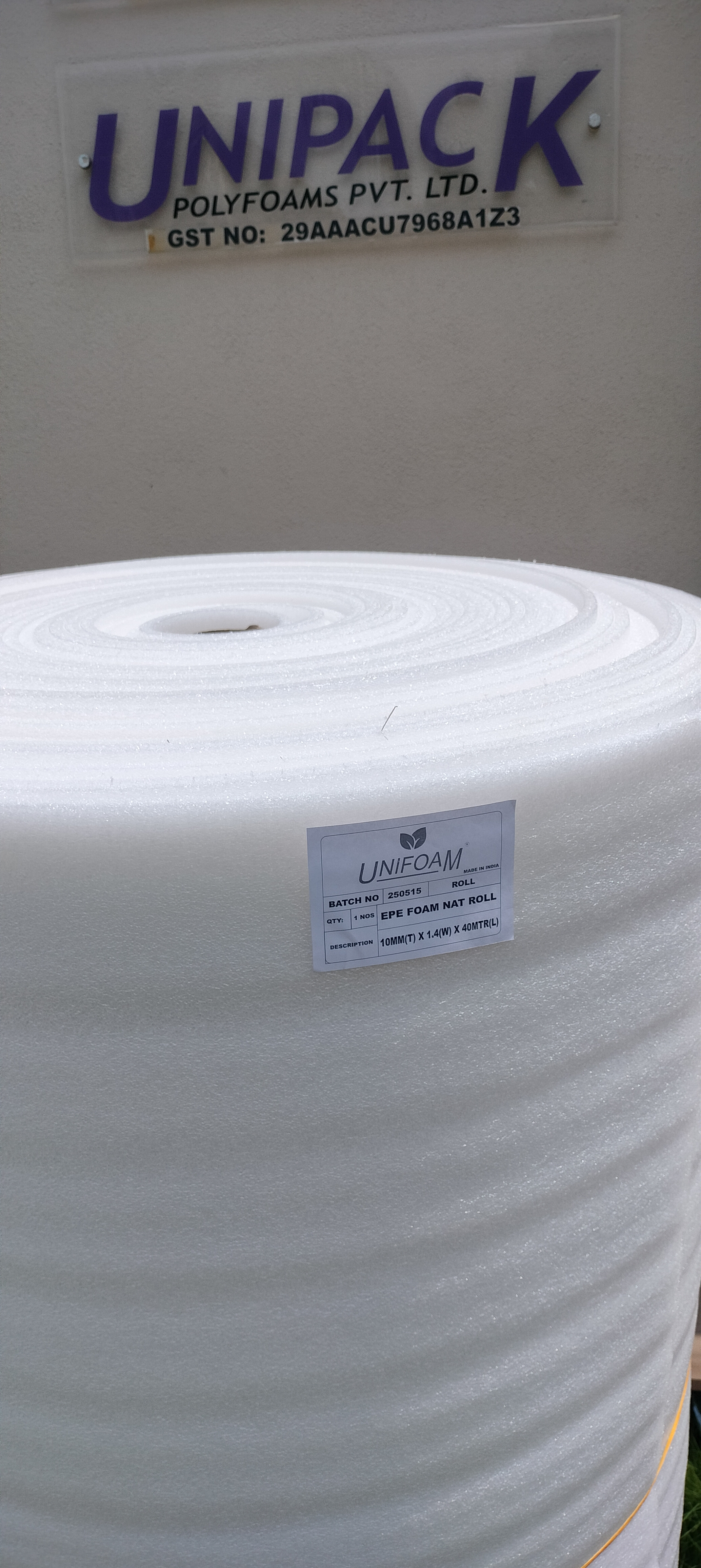 EPE Foam Packaging Roll - 10MM