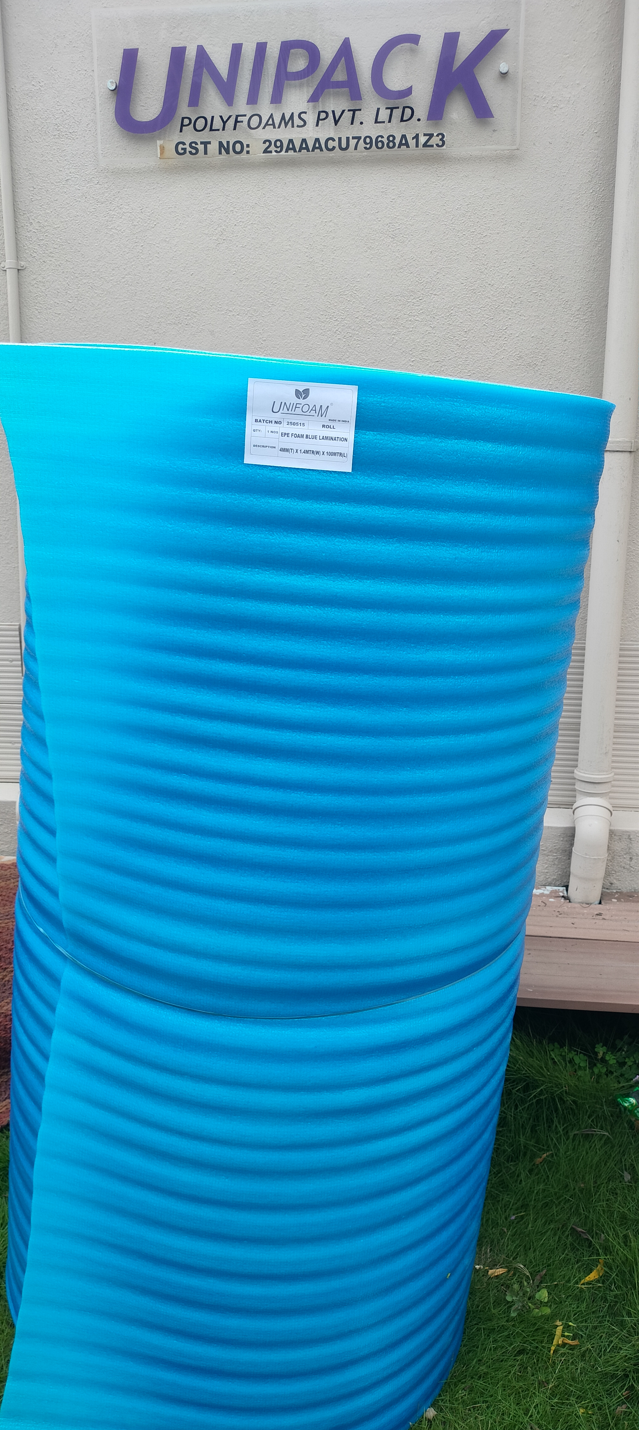 Lamination Blue Foam Rolls - 4mm Thick