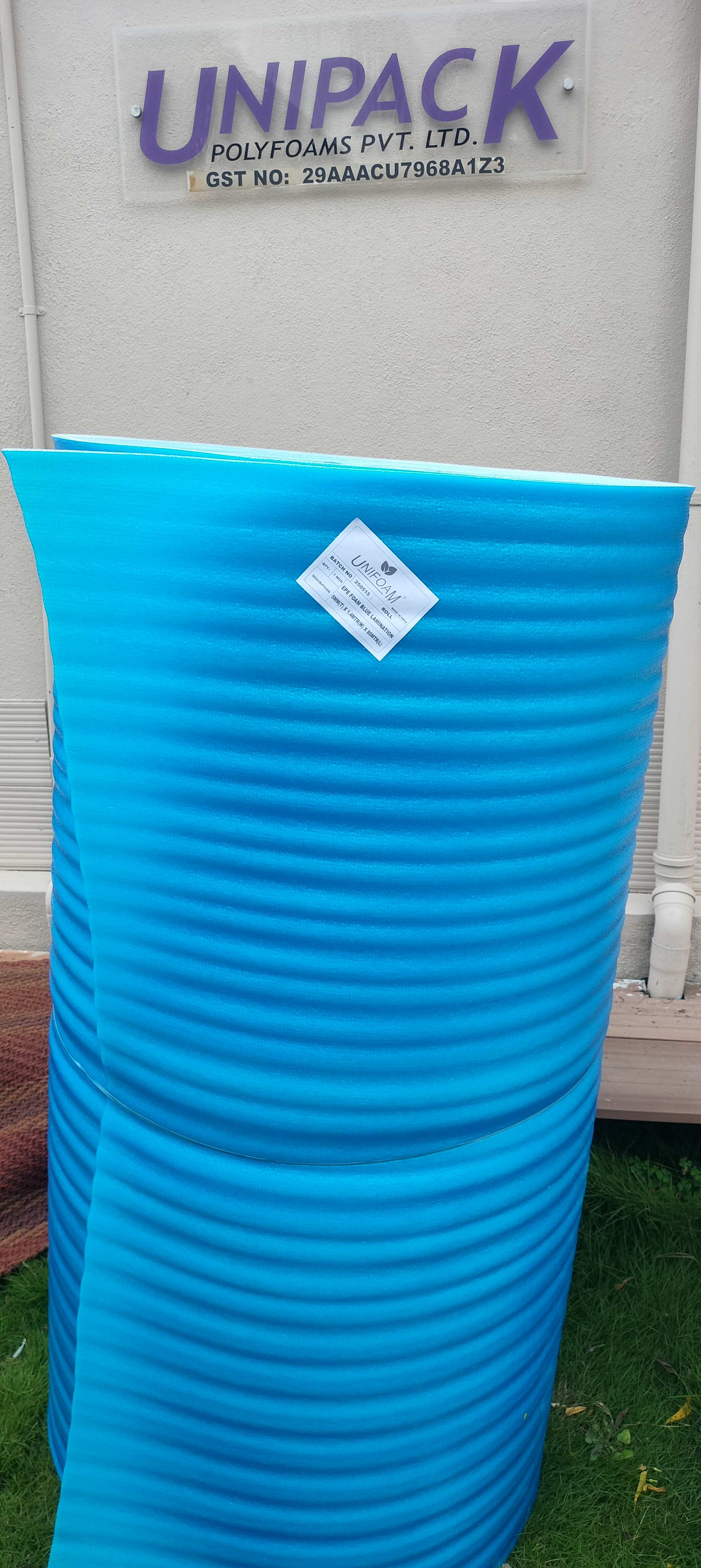 Lamination Blue Foam Rolls - 5mm Thick