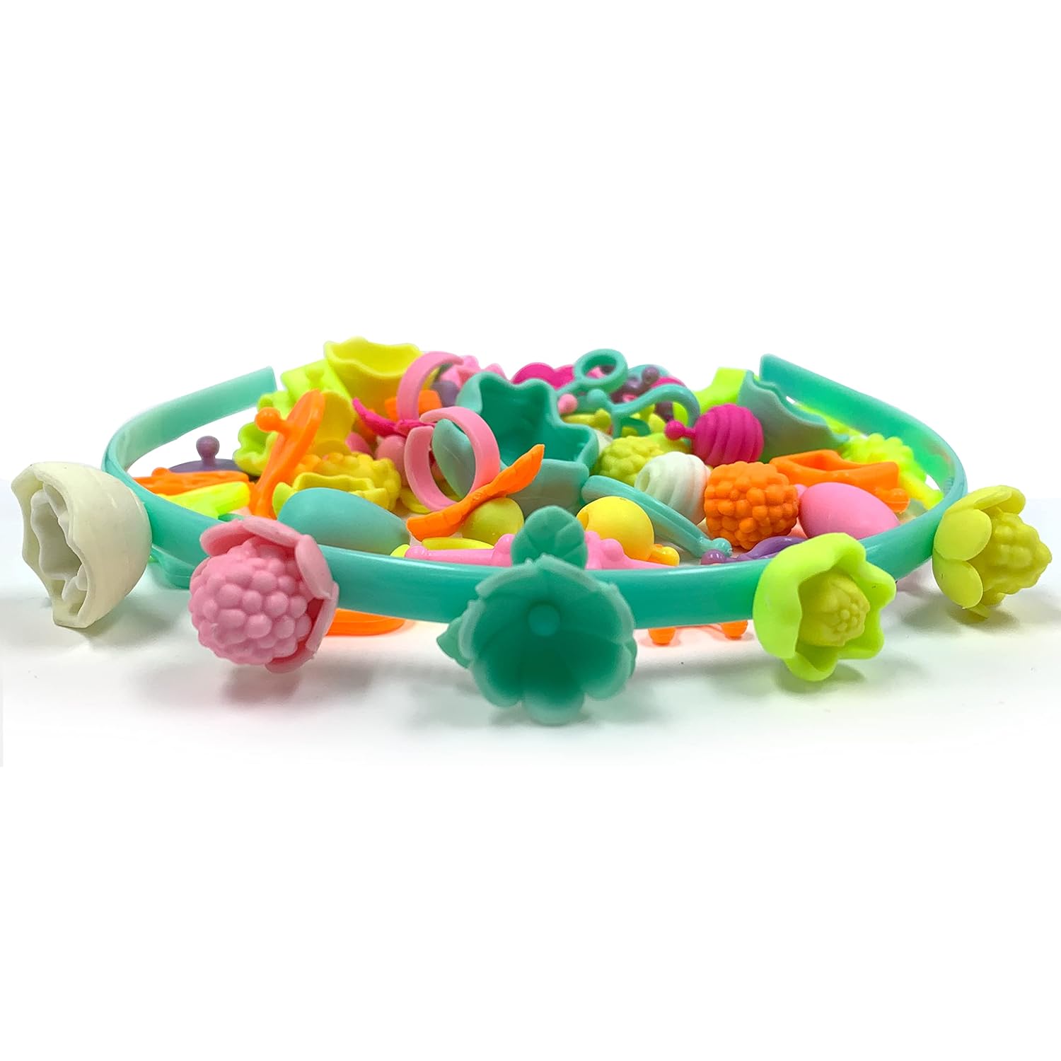 Tassino Pop Beads Kids Toys Set DIY Beads for Jewellery Making Kit Toys for Girls Art Craft Kit Handmade Beadwork Headband Ring Bangle Necklace Gifts