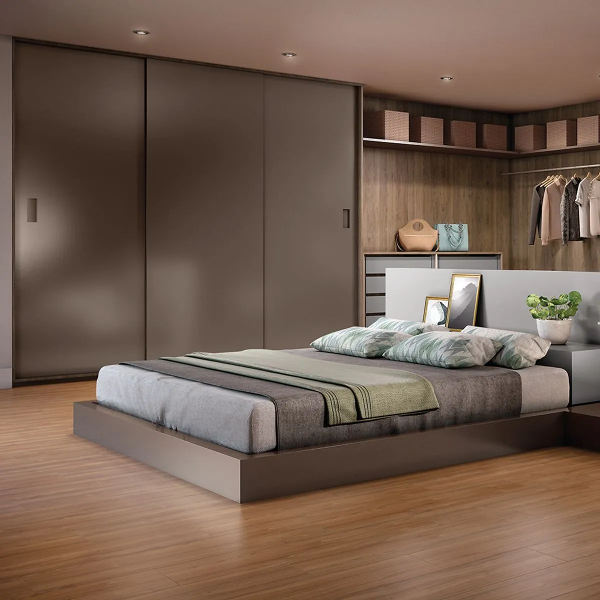 Nogueira Málaga Prime Click Eucafloor Piso Laminado — valor do m2
