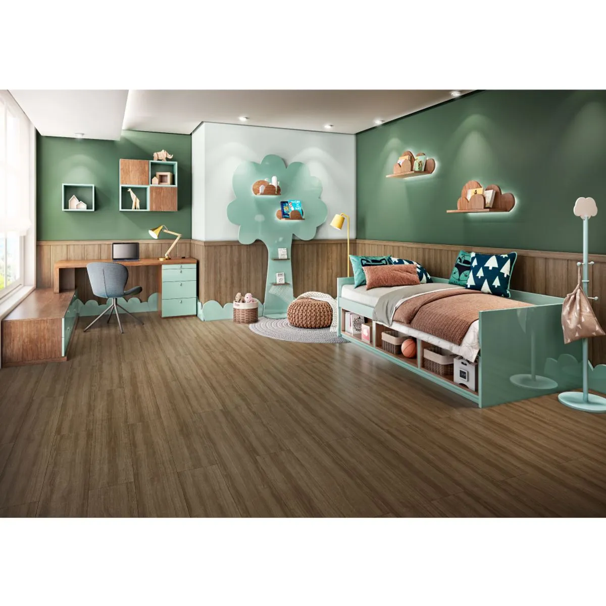 Lâmina Amêndoa Prime Click Eucafloor Piso Laminado - valor do m2
