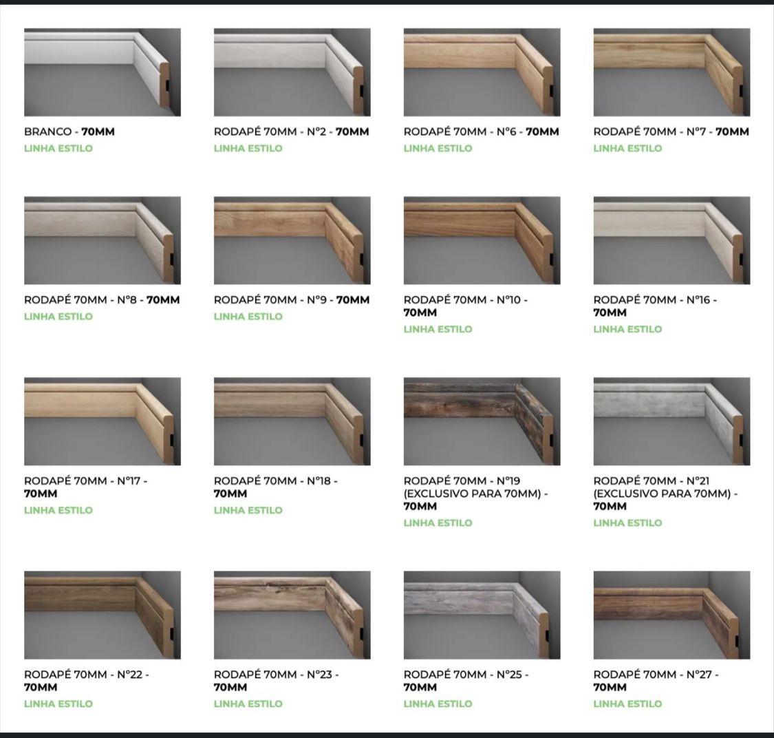 Rodapé 7cm Estilo Eucafloor 