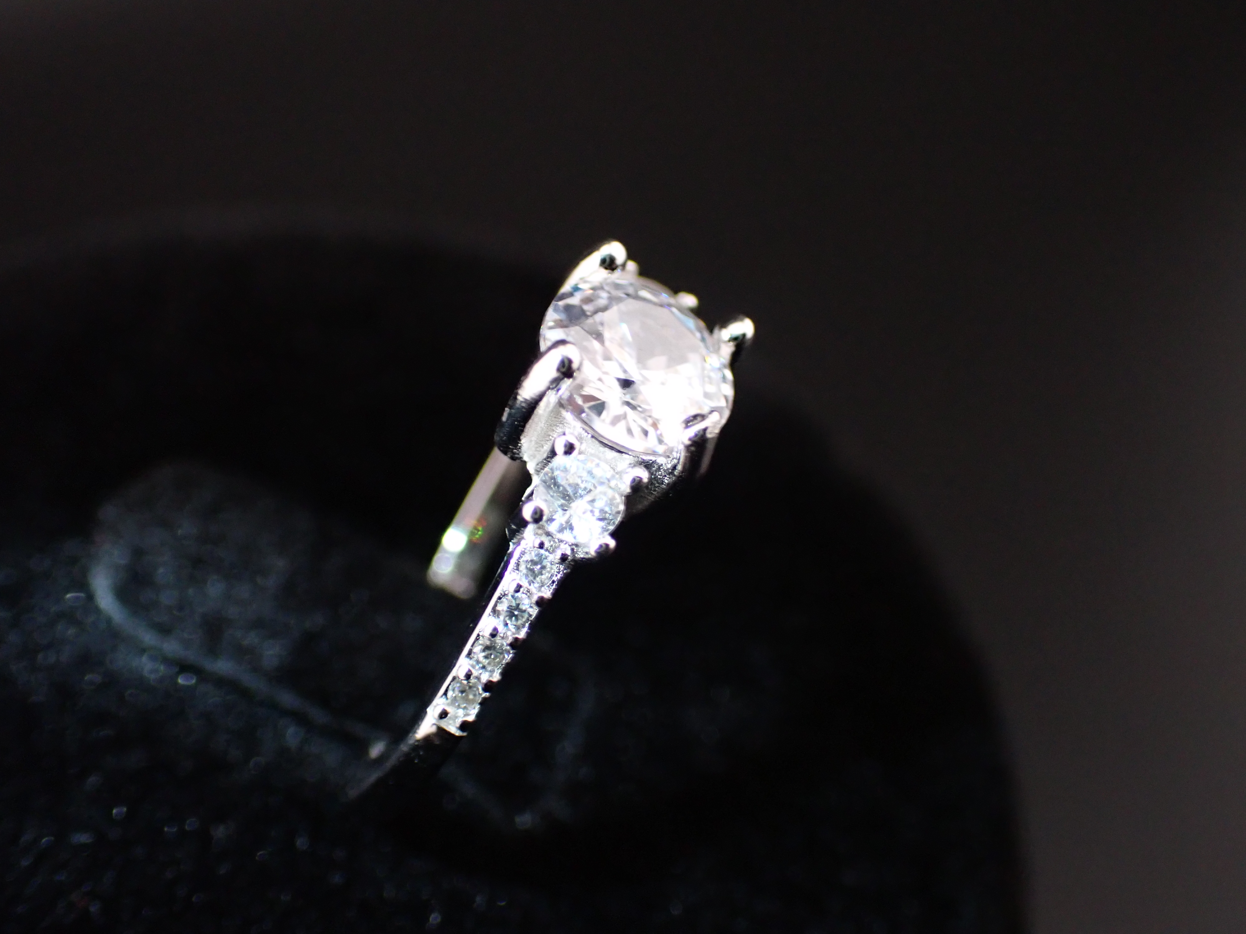 Silver Engagement Ring