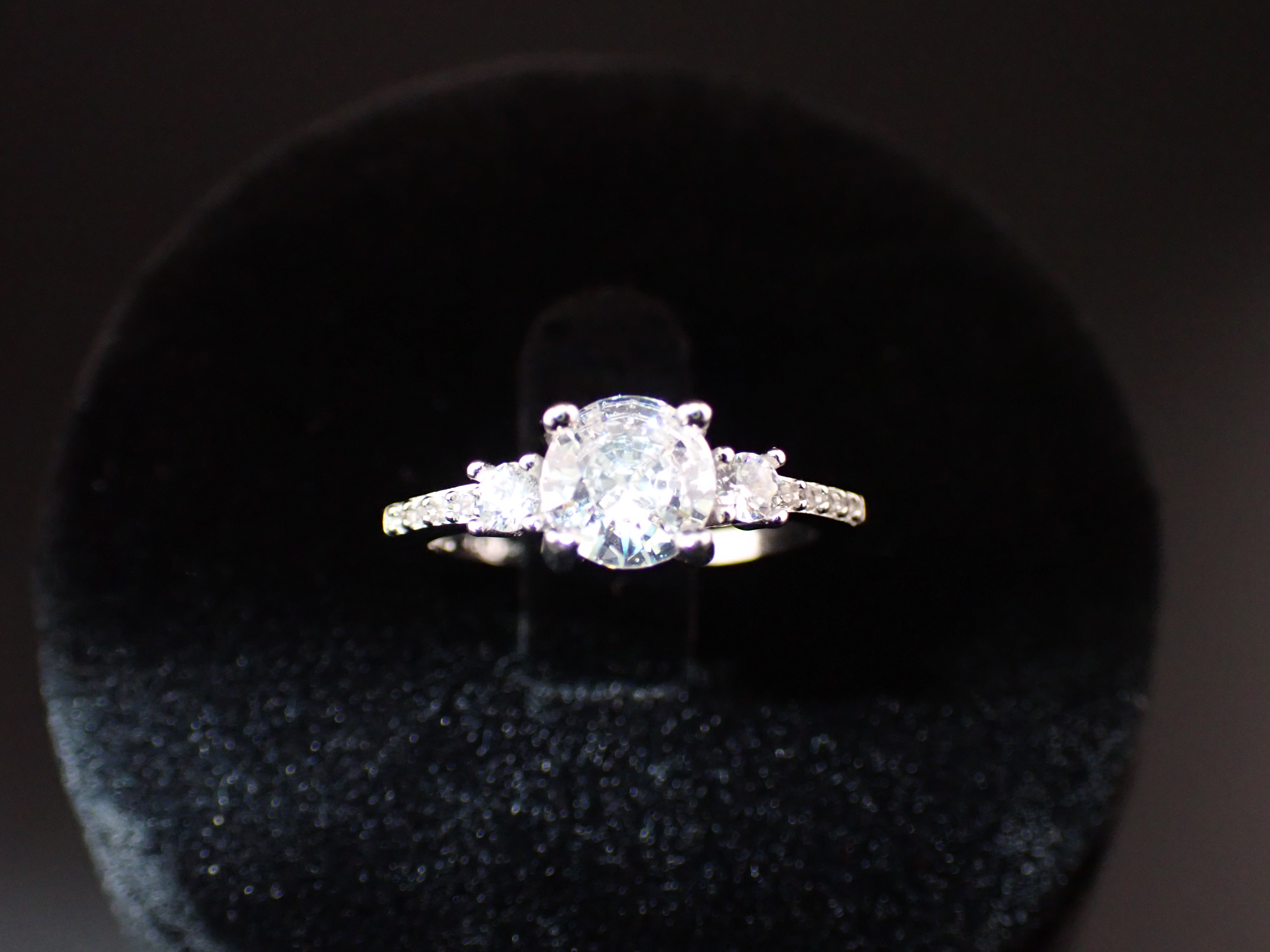 Silver Engagement Ring