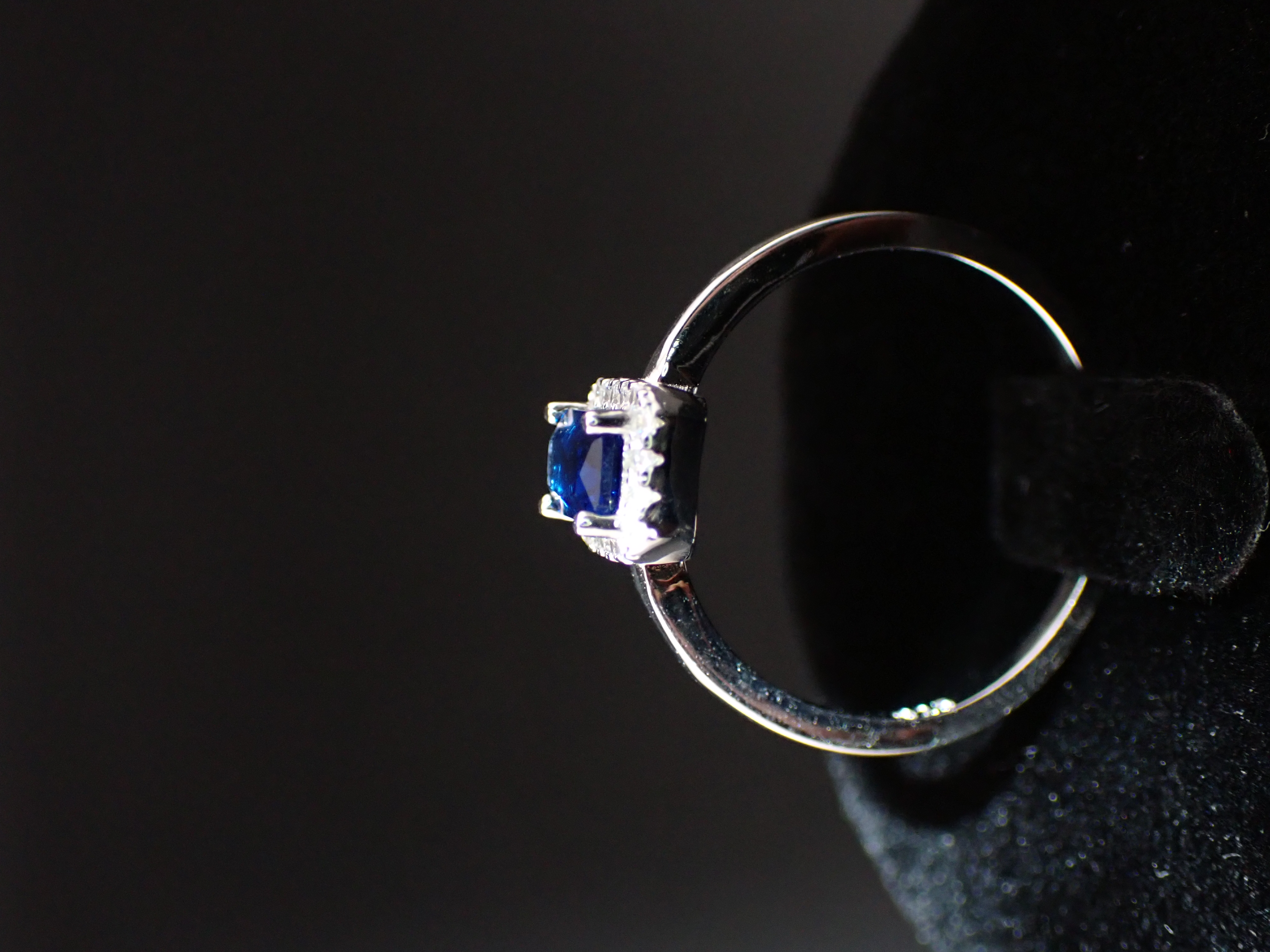 Silver Ring with Royal Blue Stone