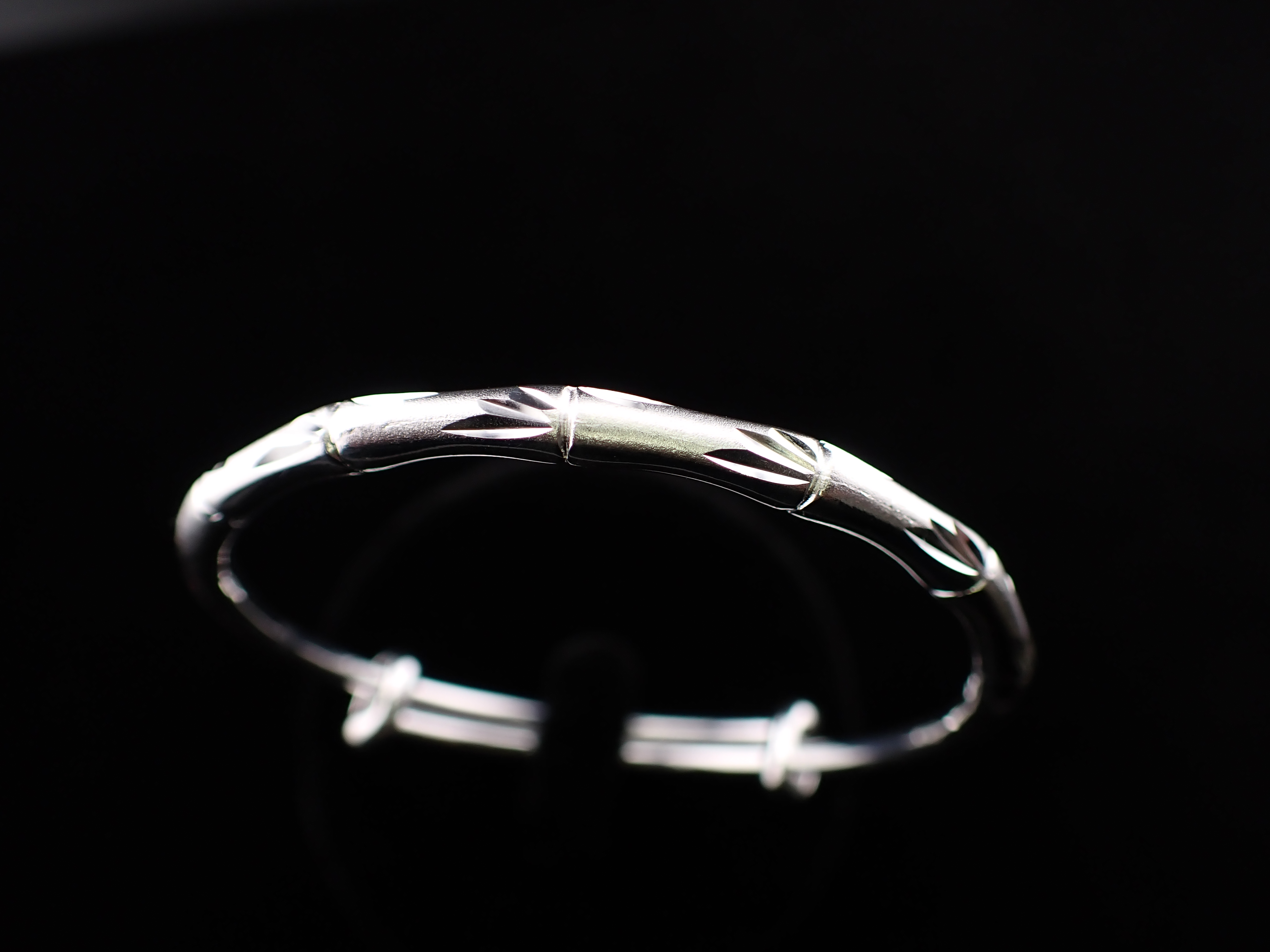 Silver Bamboo Bangle