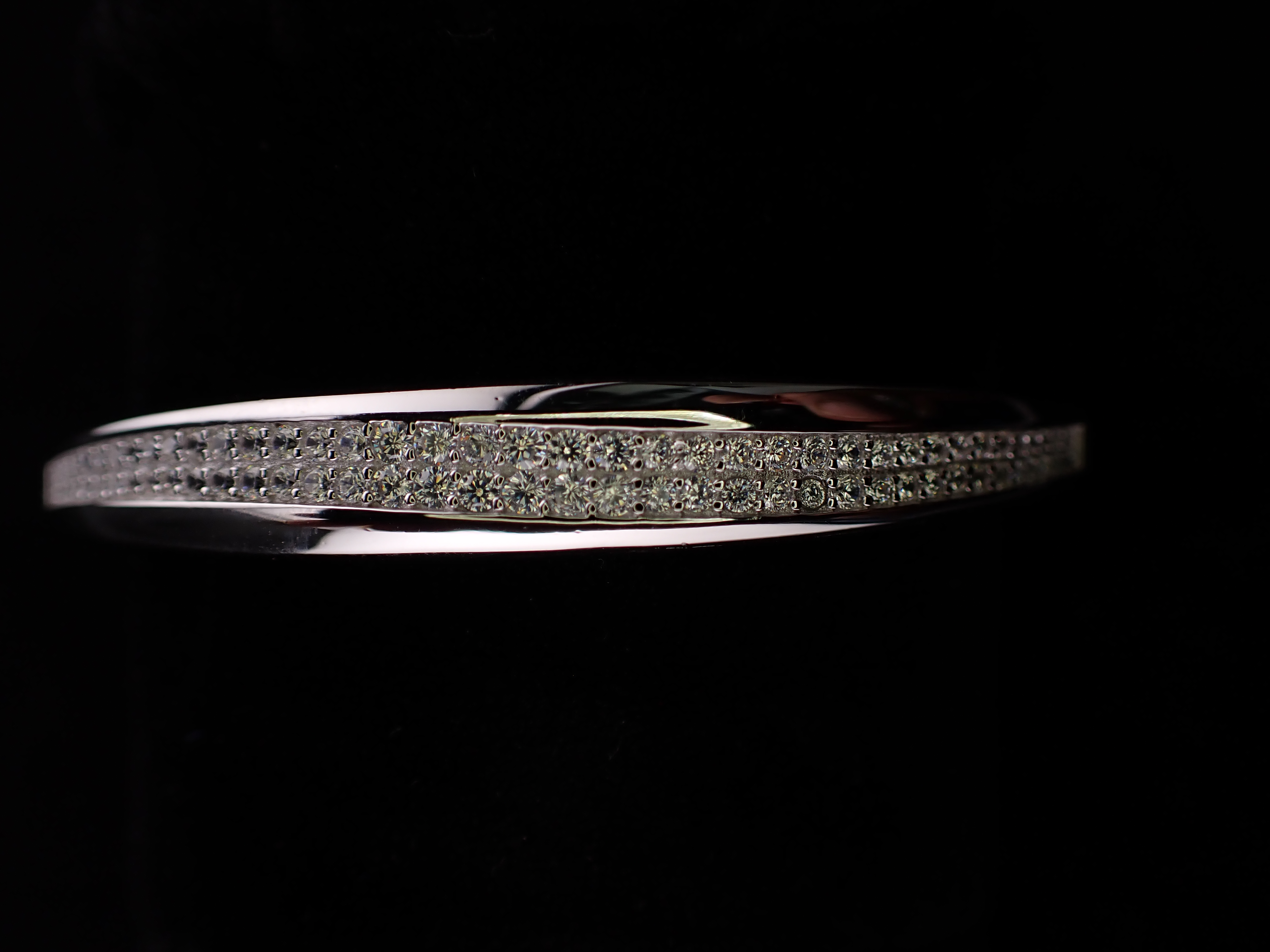 Silver Bangle and Ring Set