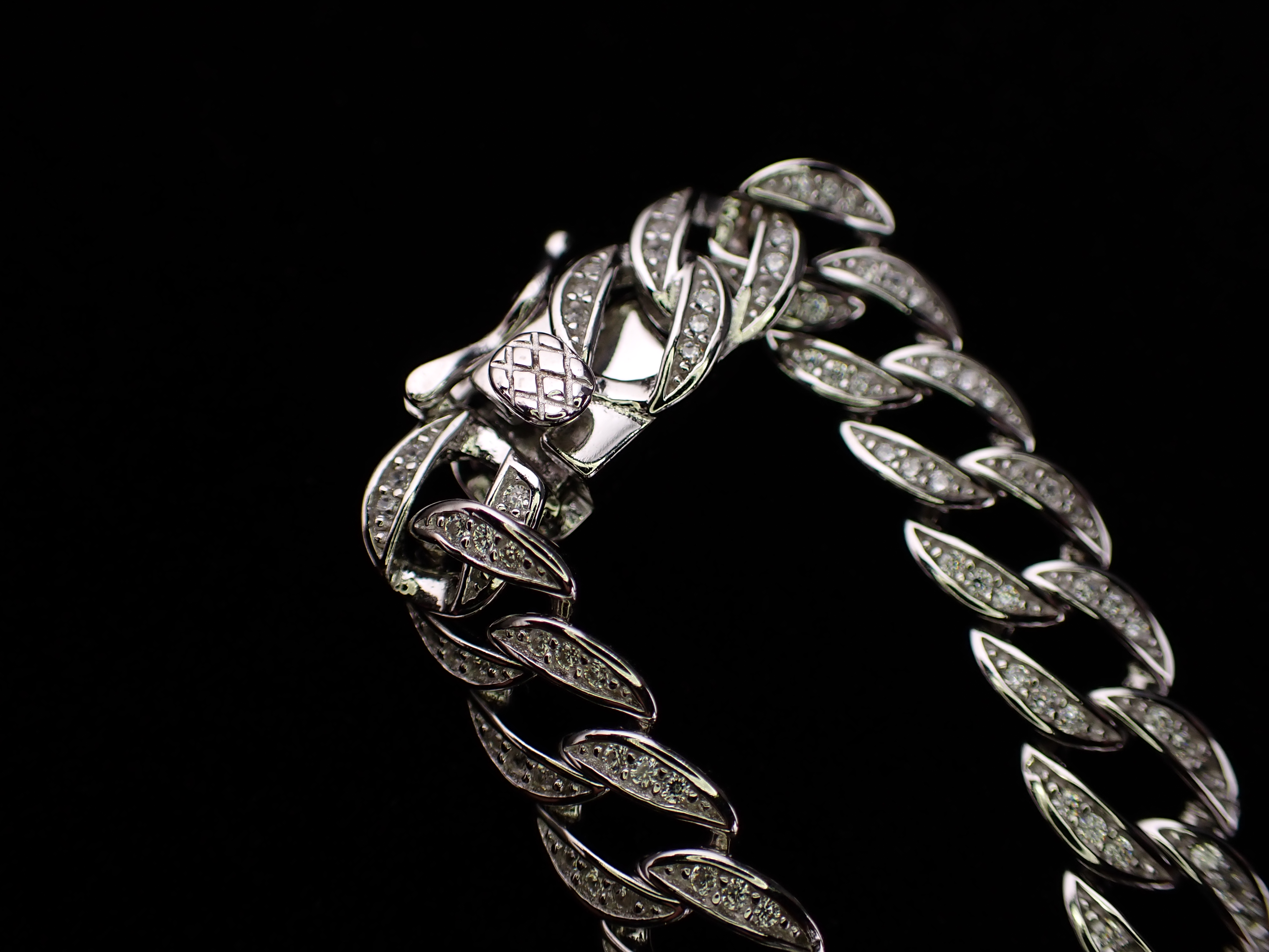 Shimmering Silver Cuban Chain